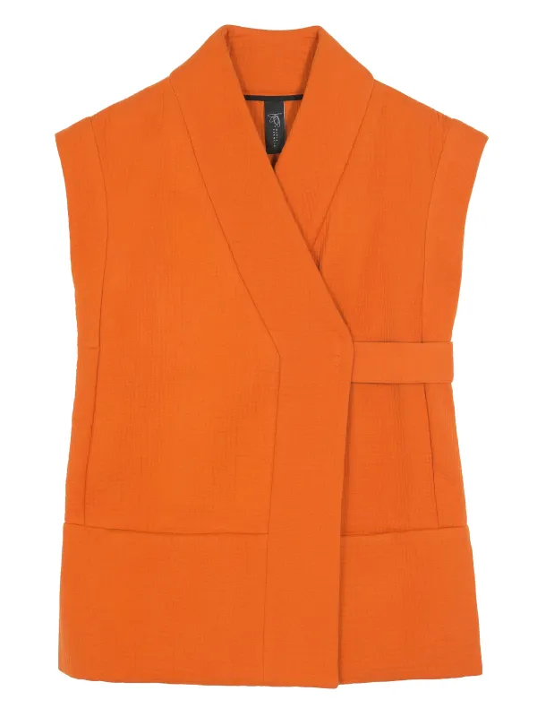 Wrap Gilet Sample made by Zero + Maria Cornejo