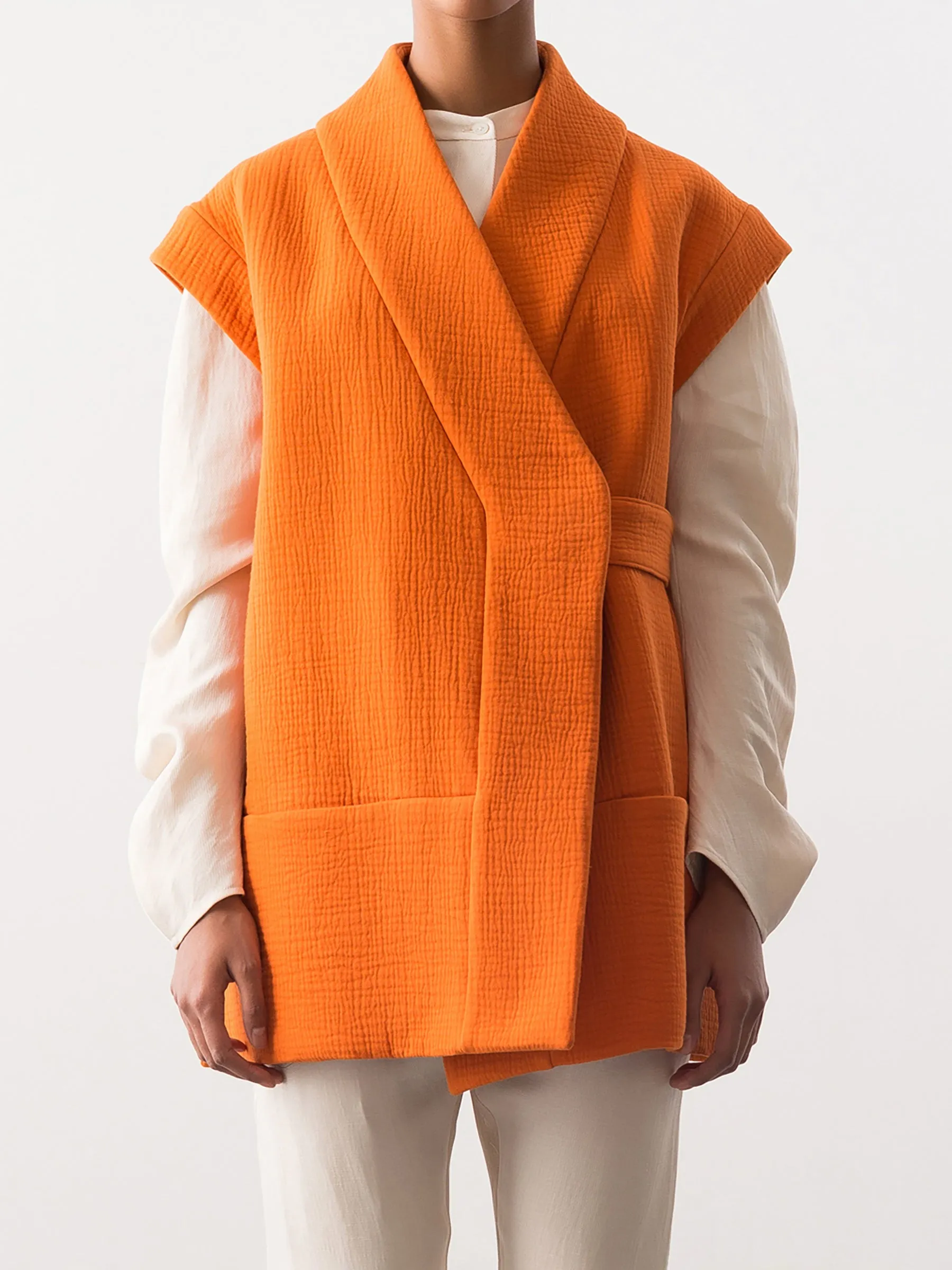 Wrap Gilet Sample sold by Zero + Maria Cornejo product image thumbnail 3