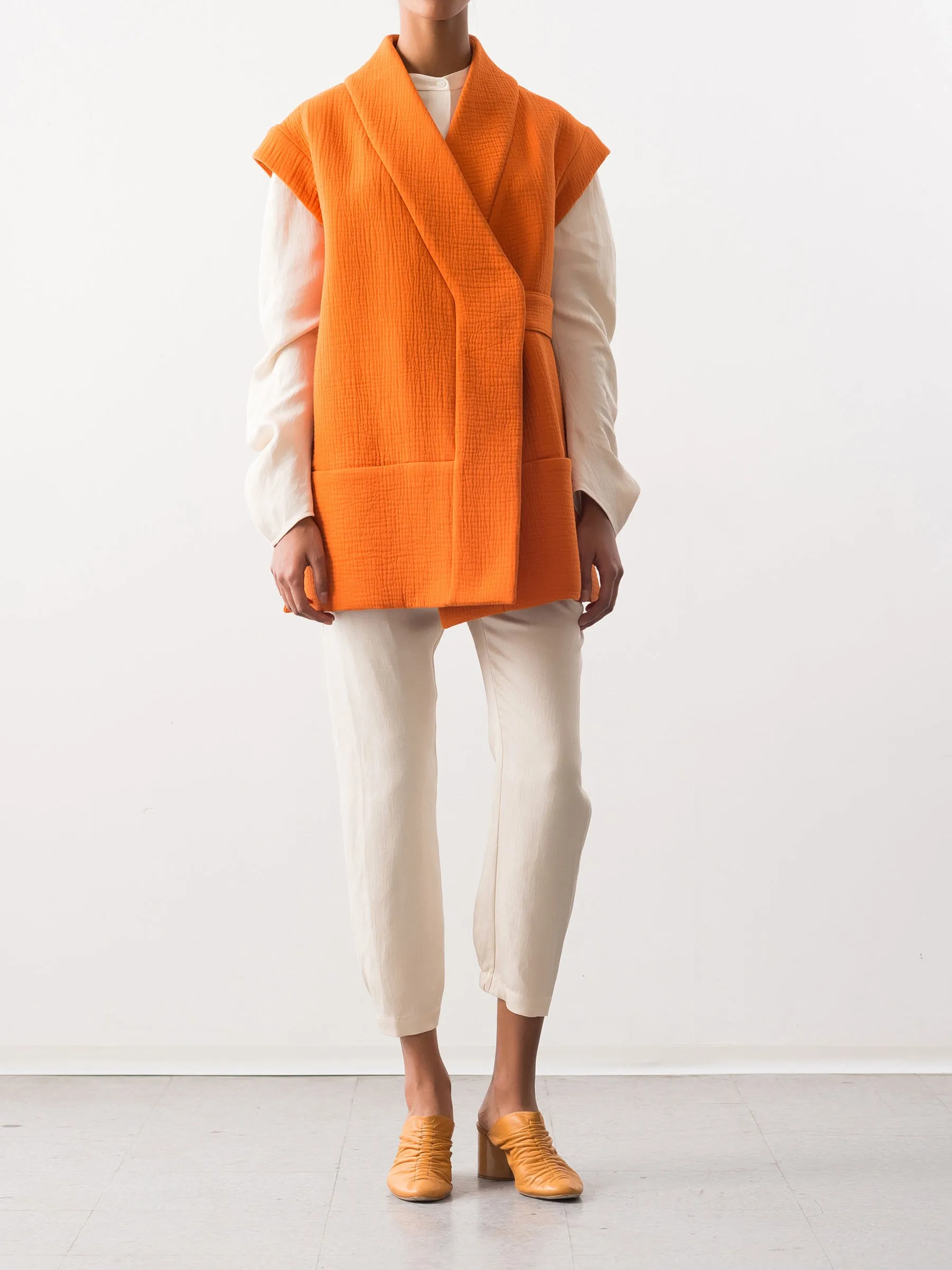 Wrap Gilet Sample sold by Zero + Maria Cornejo product image thumbnail 4