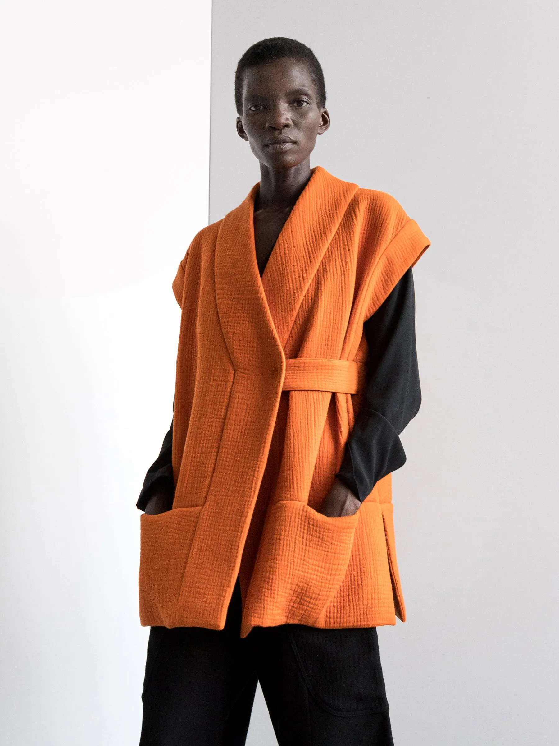 Wrap Gilet Sample sold by Zero + Maria Cornejo product image thumbnail 2