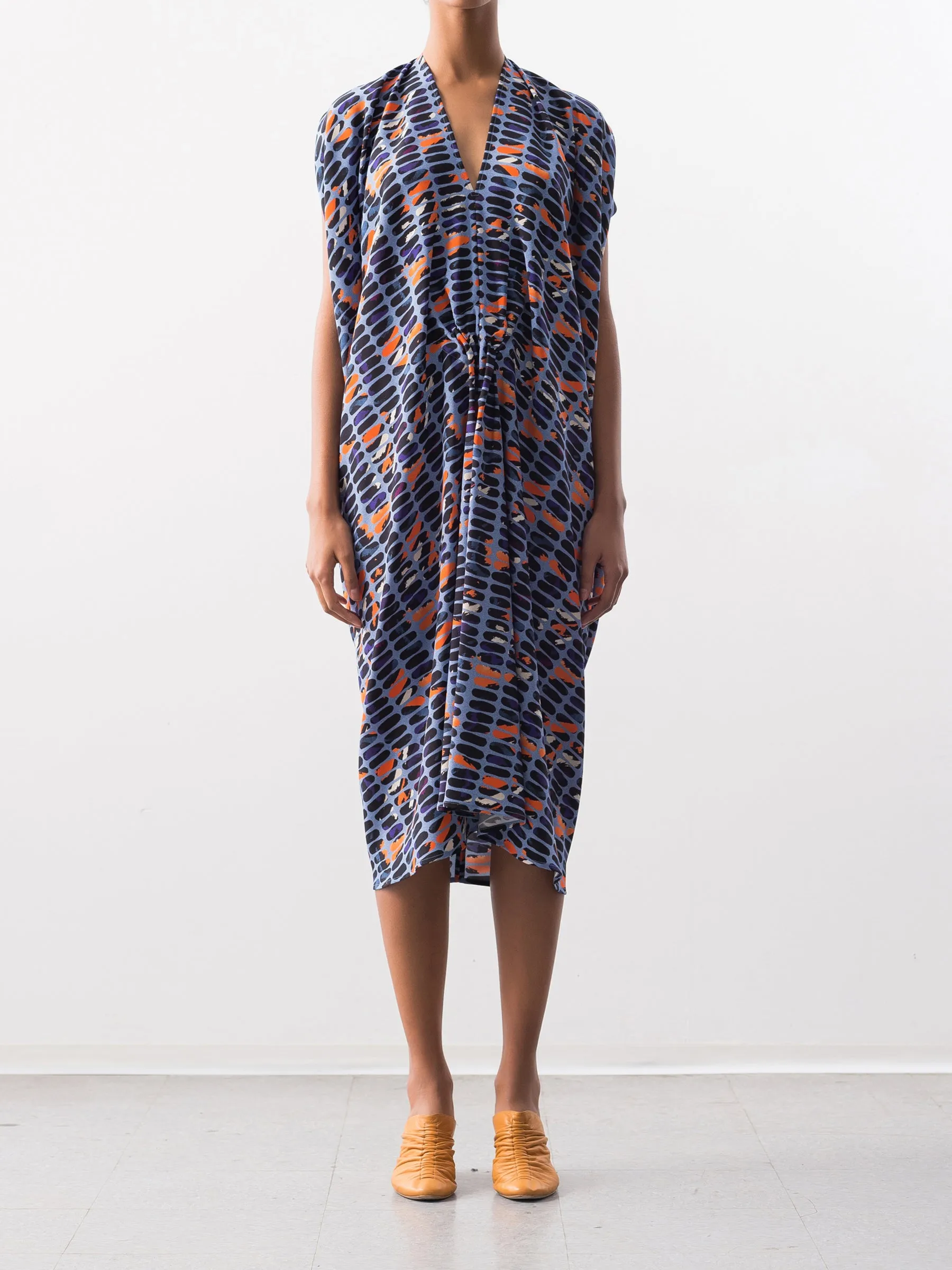 Ruched Lena Dress Sample sold by Zero + Maria Cornejo