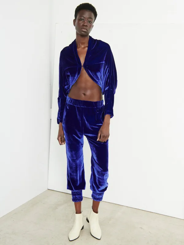 Curved Macaroon Shrug Sample made by Zero + Maria Cornejo