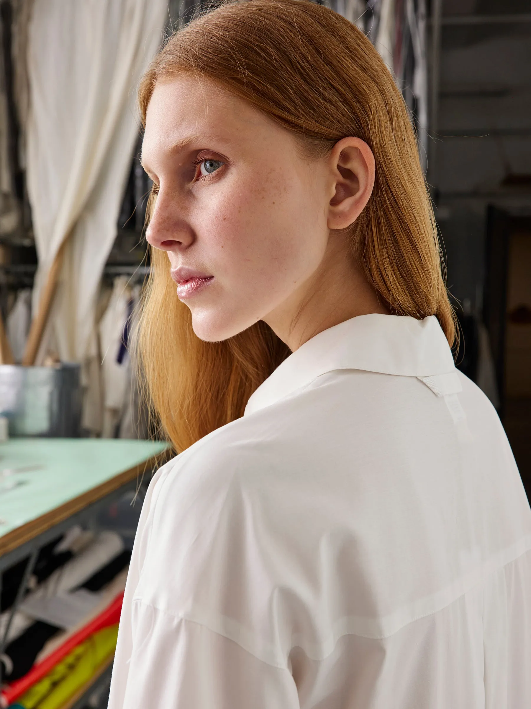 Biker Shirt Dress sold by Zero + Maria Cornejo product image thumbnail 5