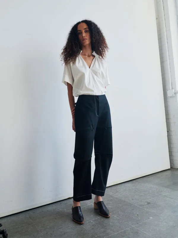 Denim Biker Pant made by Zero + Maria Cornejo