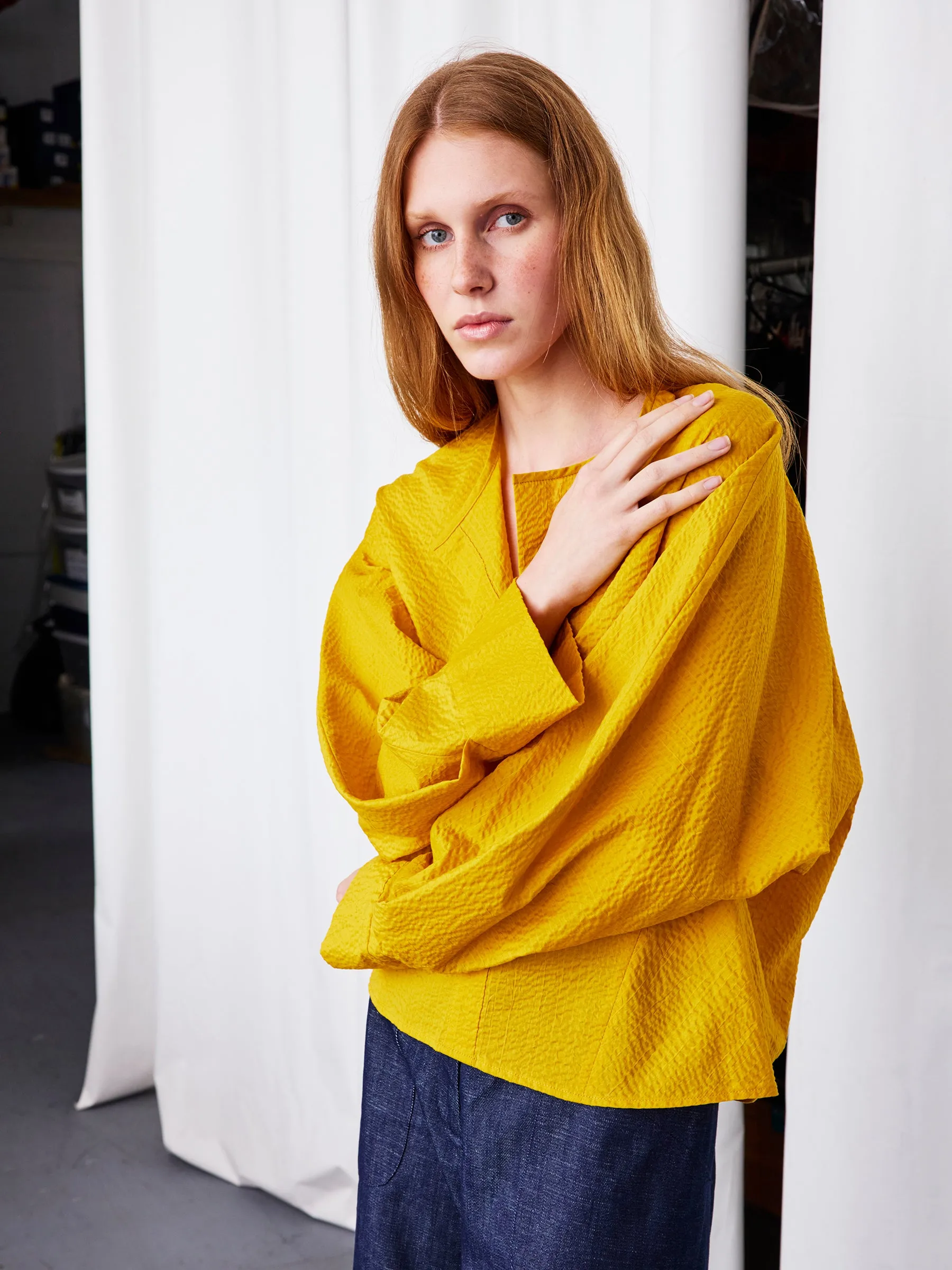 Long-Sleeved Akeo Shirt sold by Zero + Maria Cornejo