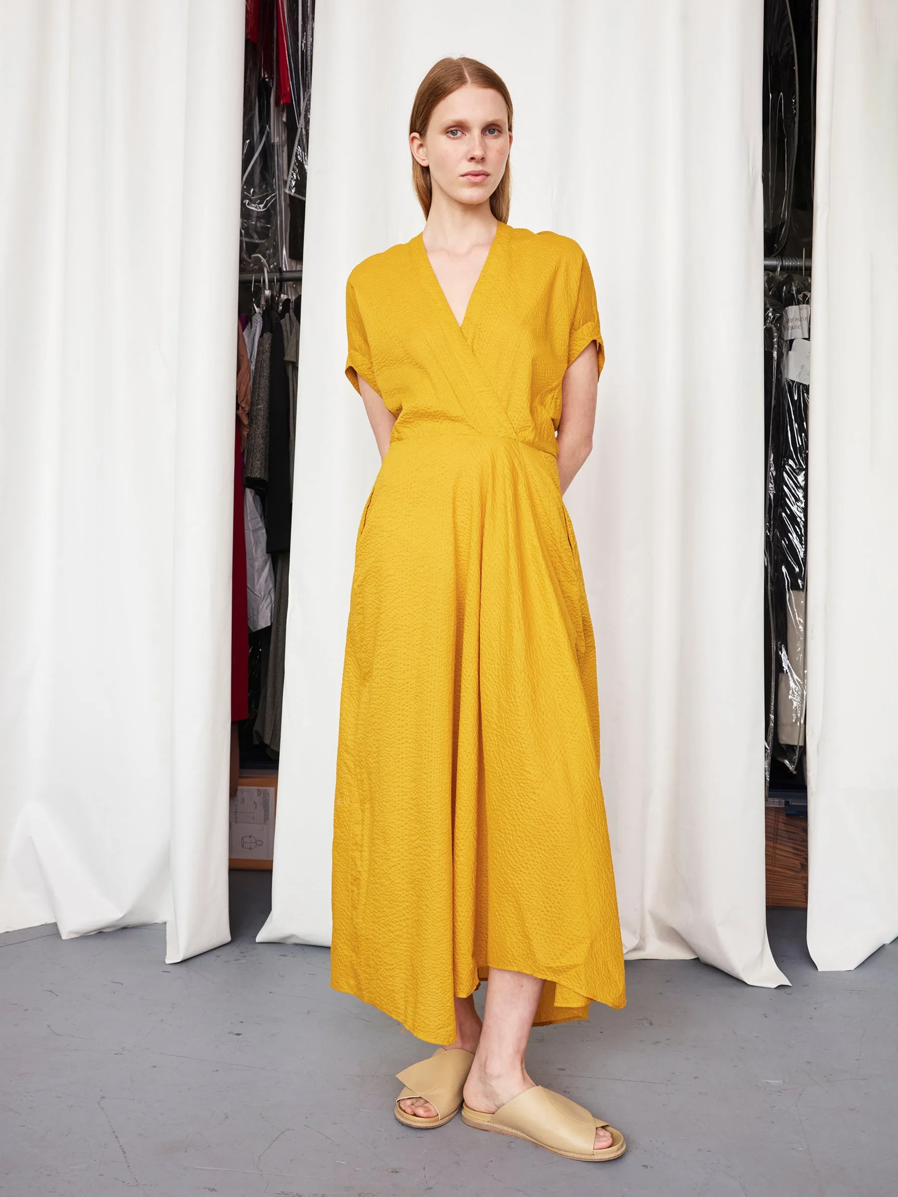 Long Aki Wave Dress sold by Zero + Maria Cornejo product image thumbnail 3