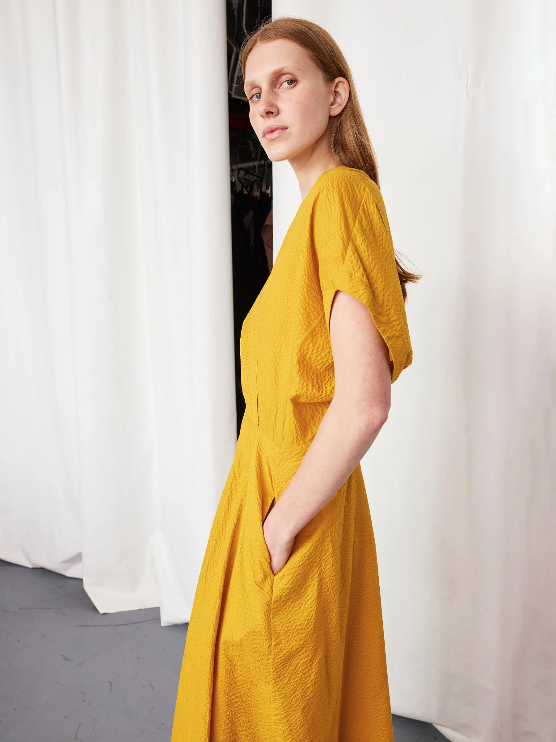 Long Aki Wave Dress sold by Zero + Maria Cornejo product image thumbnail 4