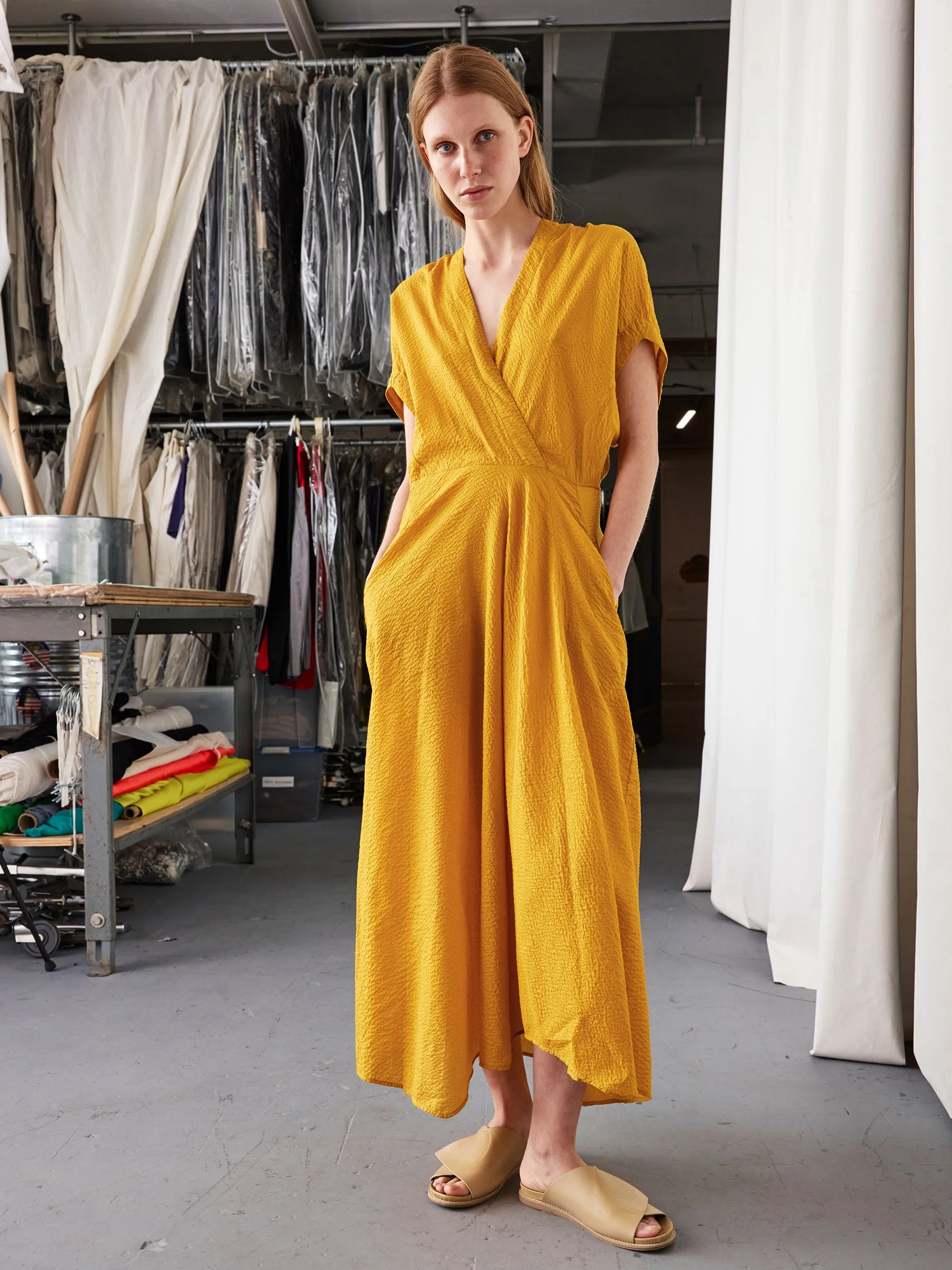 Long Aki Wave Dress sold by Zero + Maria Cornejo product image thumbnail 5