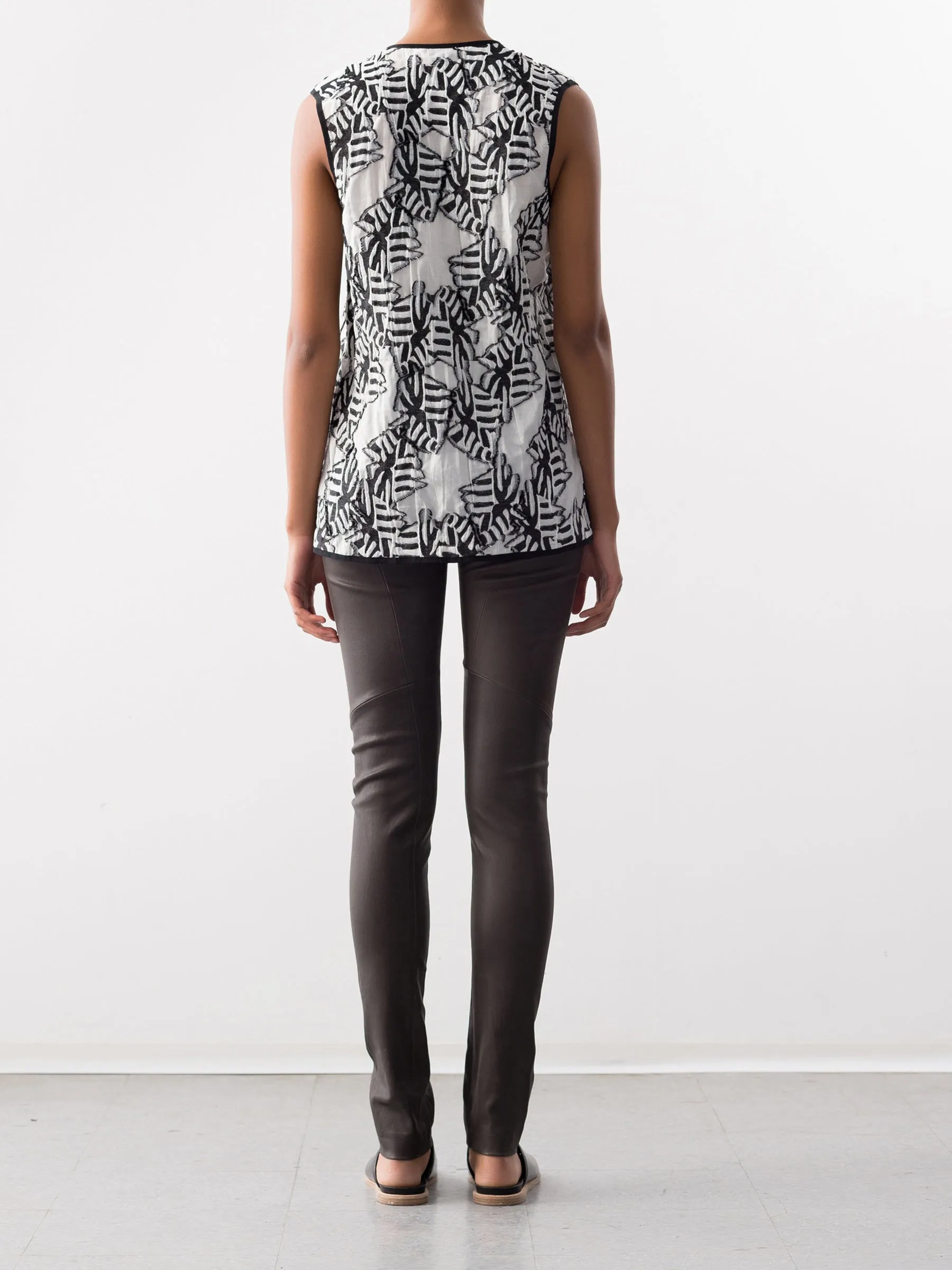 Leather One Seam Pant Sample sold by Zero + Maria Cornejo product image thumbnail 5