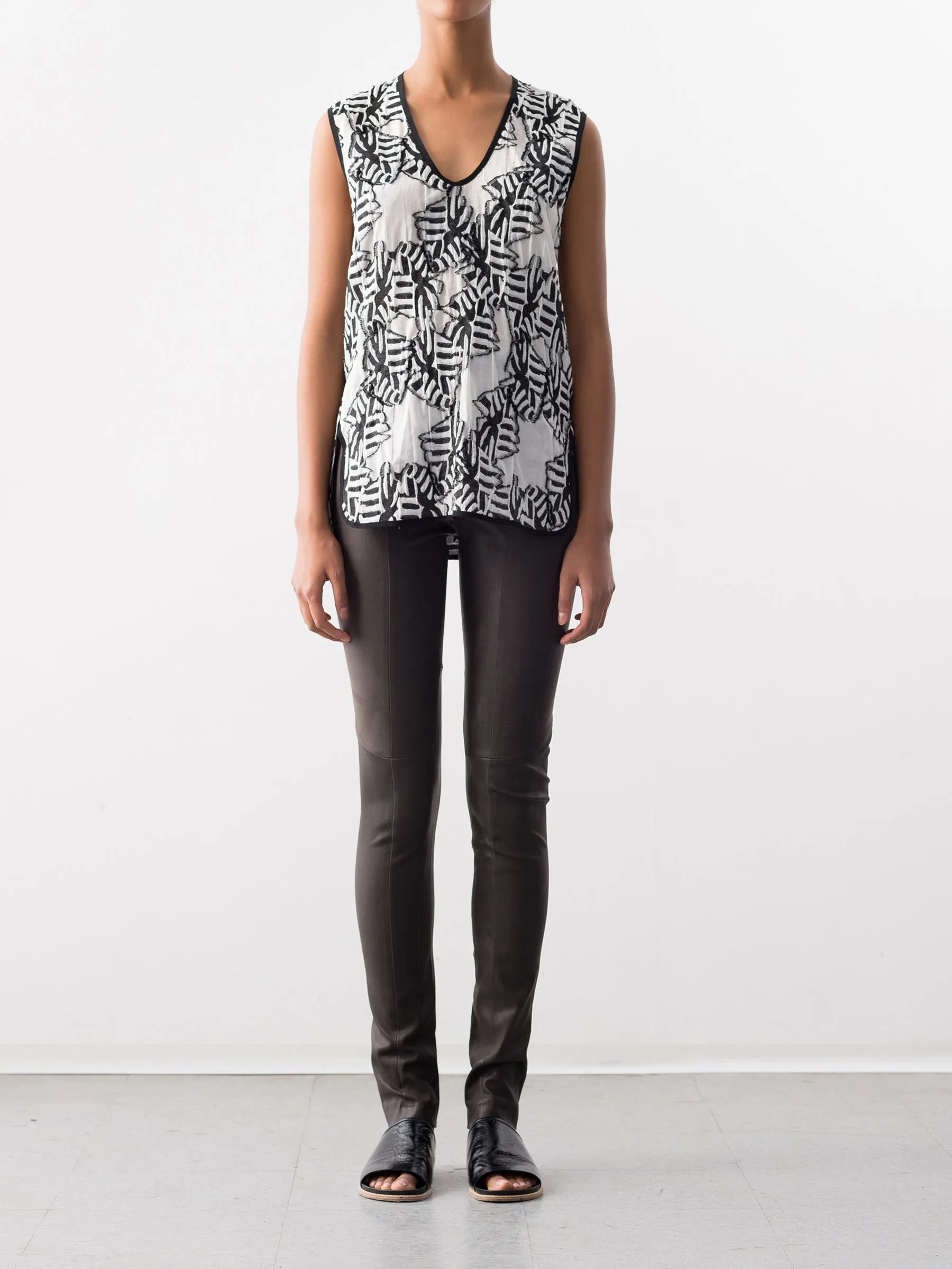 Leather One Seam Pant Sample sold by Zero + Maria Cornejo product image thumbnail 2