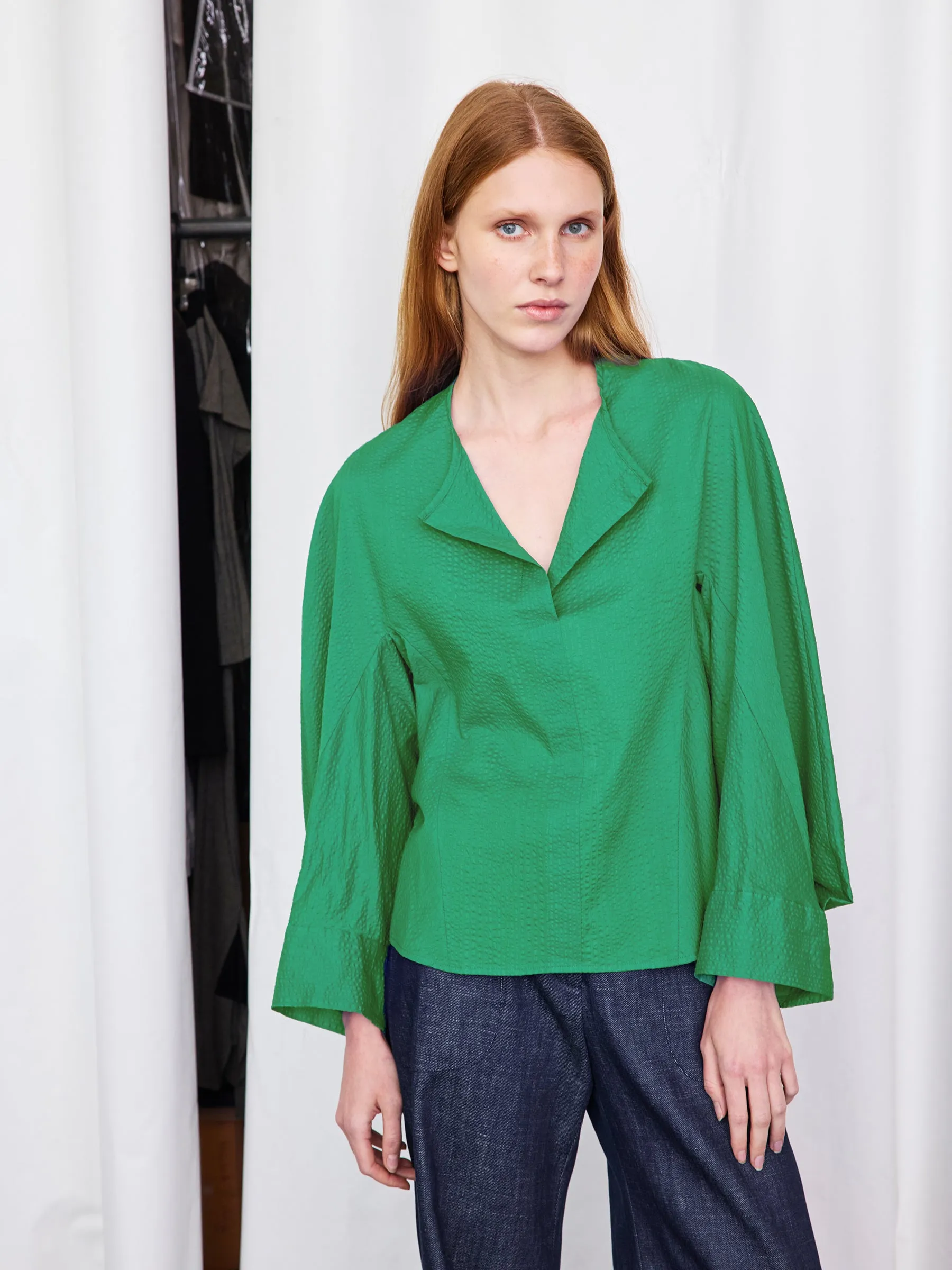 Long-Sleeved Akeo Shirt sold by Zero + Maria Cornejo product image thumbnail 2