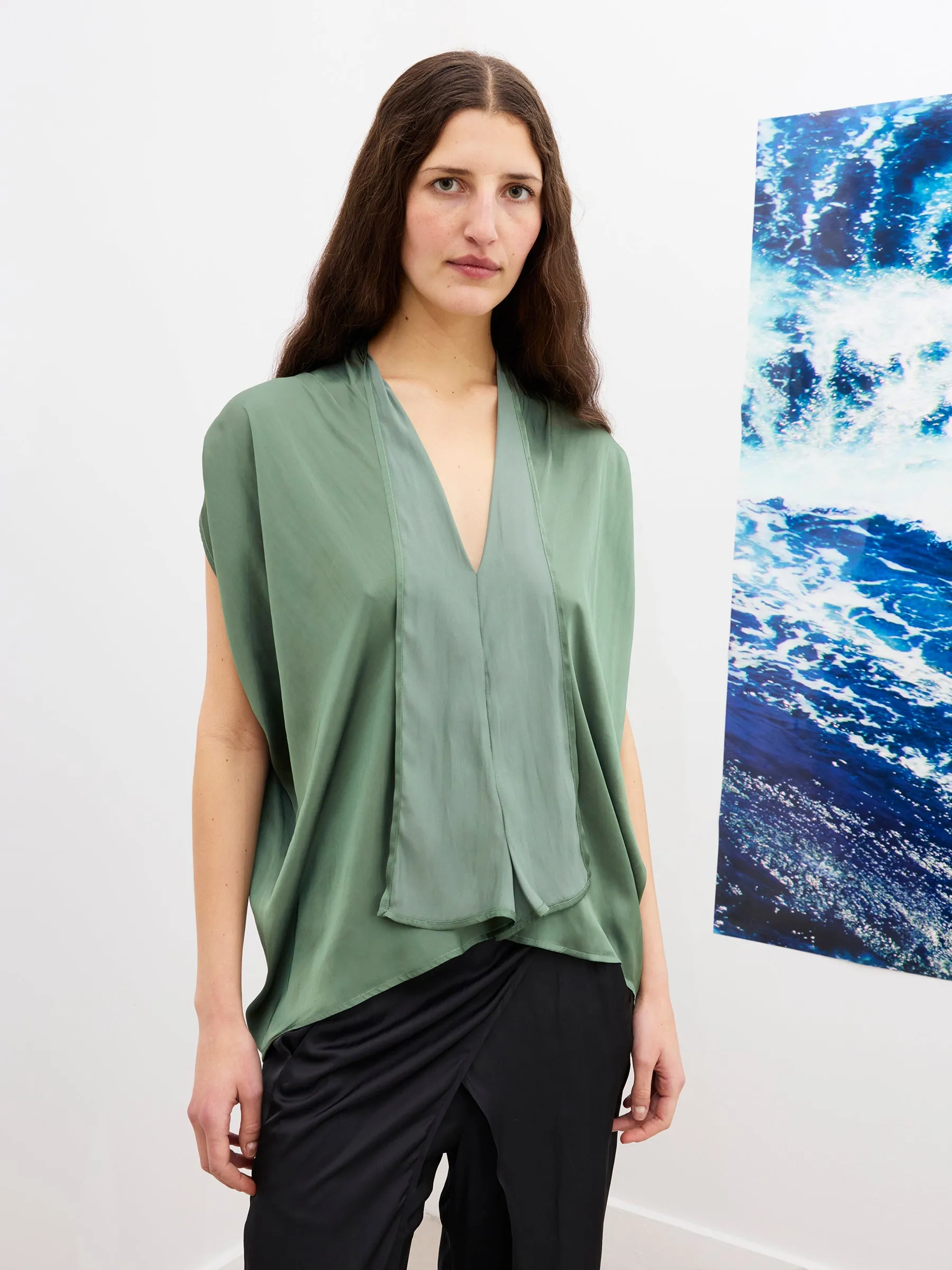 Foil Fin Shirt sold by Zero + Maria Cornejo