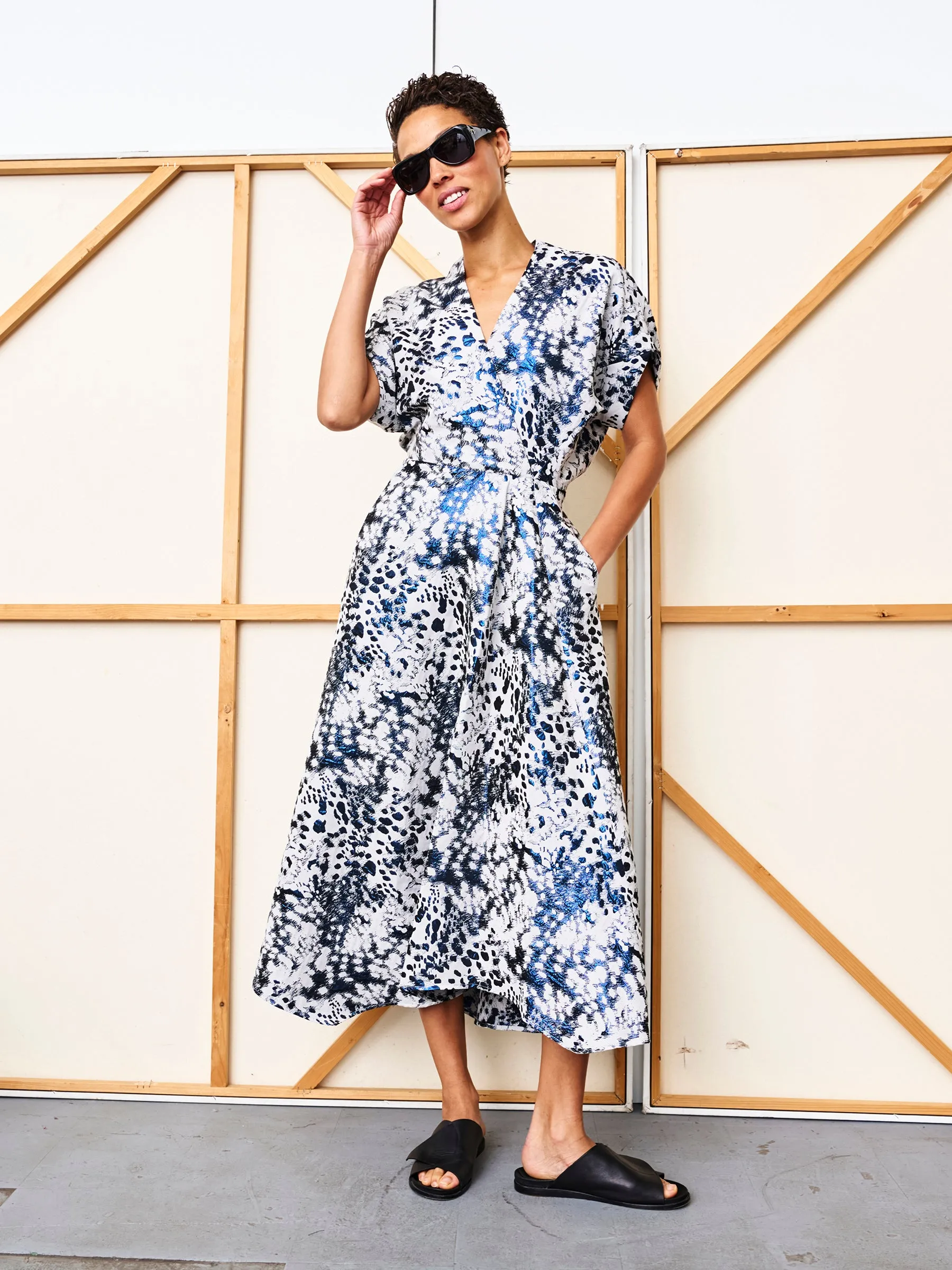 Long Aki Wave Dress sold by Zero + Maria Cornejo