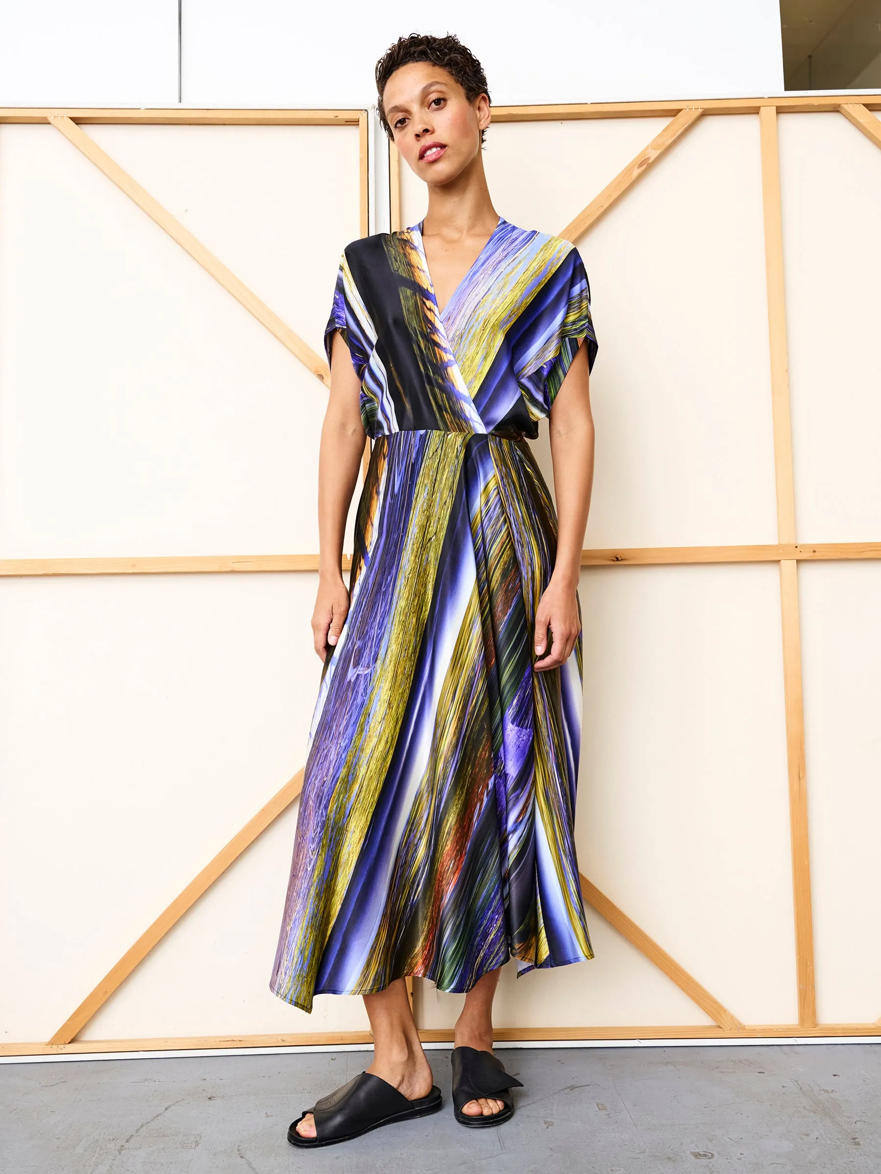 Long Aki Wave Dress sold by Zero + Maria Cornejo product image thumbnail 2