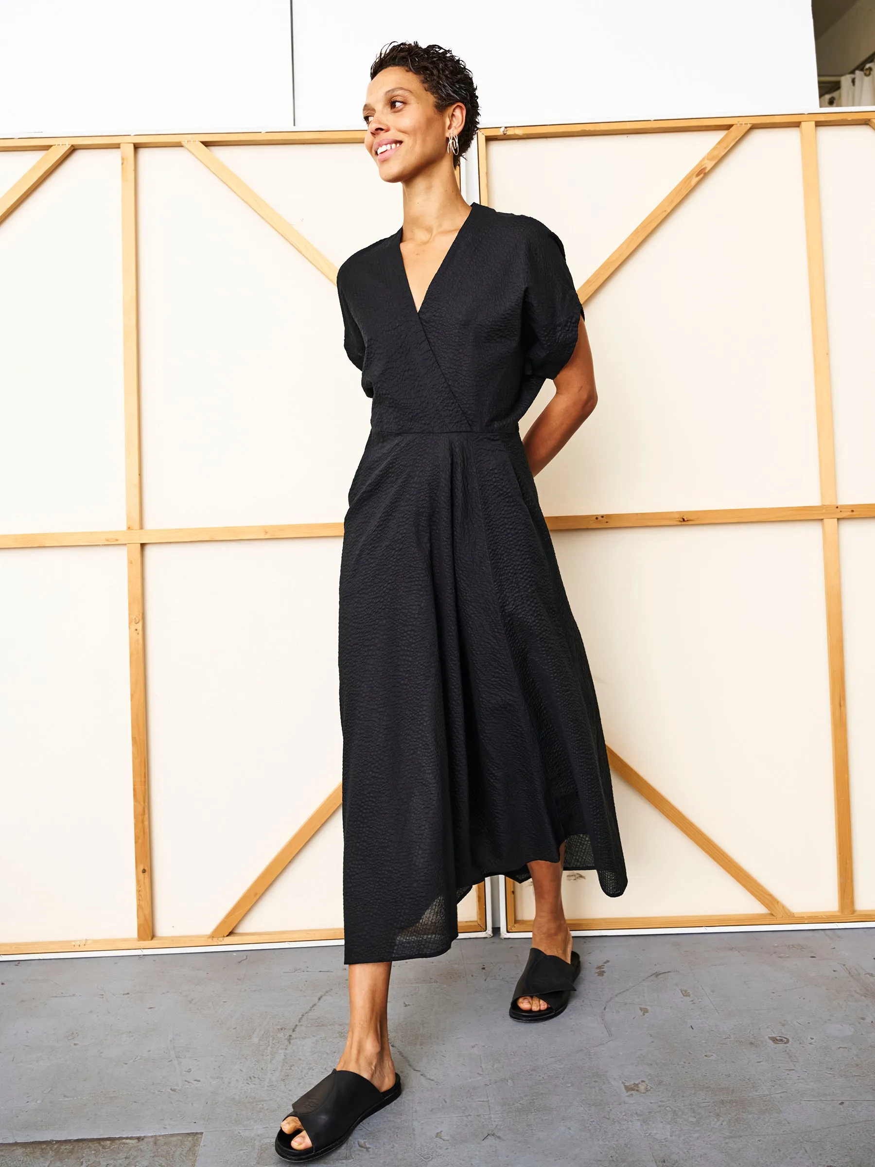 Long Aki Wave Dress sold by Zero + Maria Cornejo product image thumbnail 2
