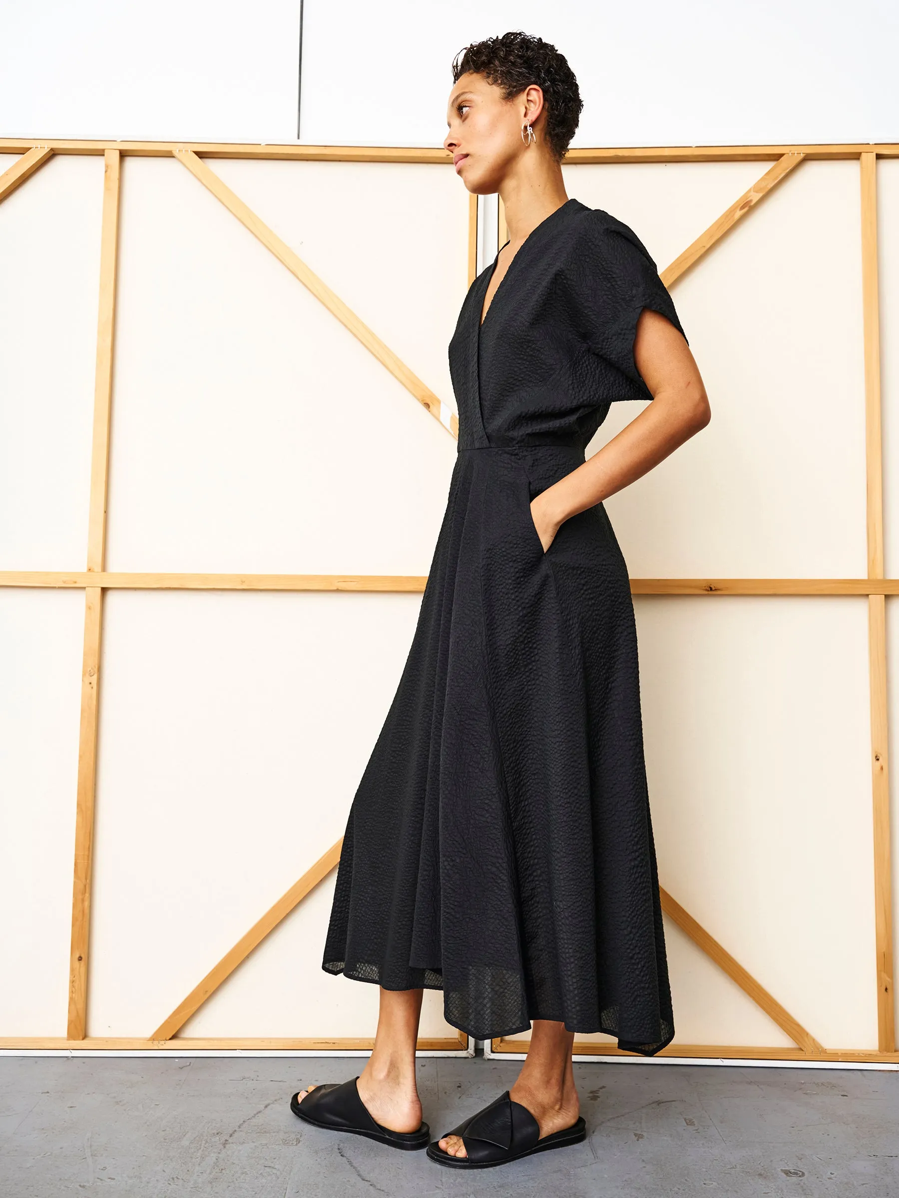Long Aki Wave Dress sold by Zero + Maria Cornejo product image thumbnail 3