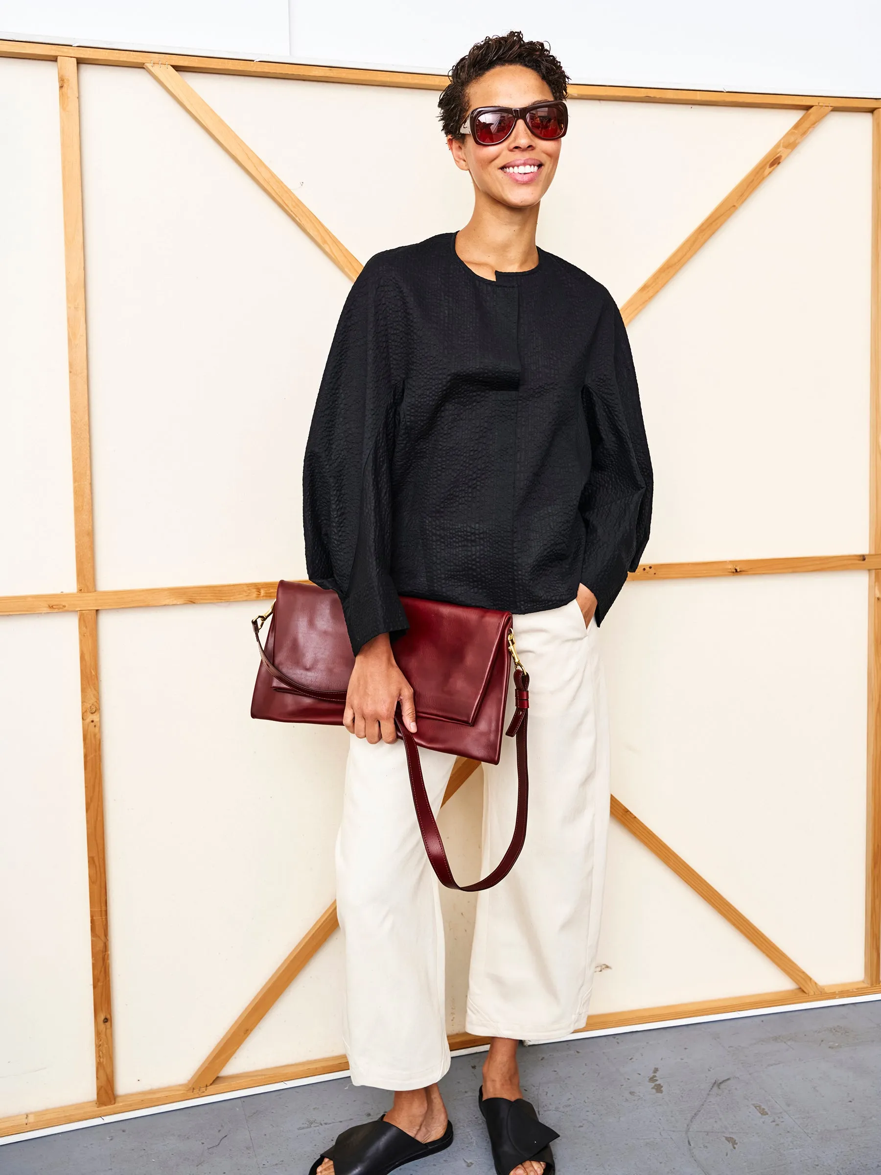 Long-Sleeved Akeo Shirt sold by Zero + Maria Cornejo product image thumbnail 2