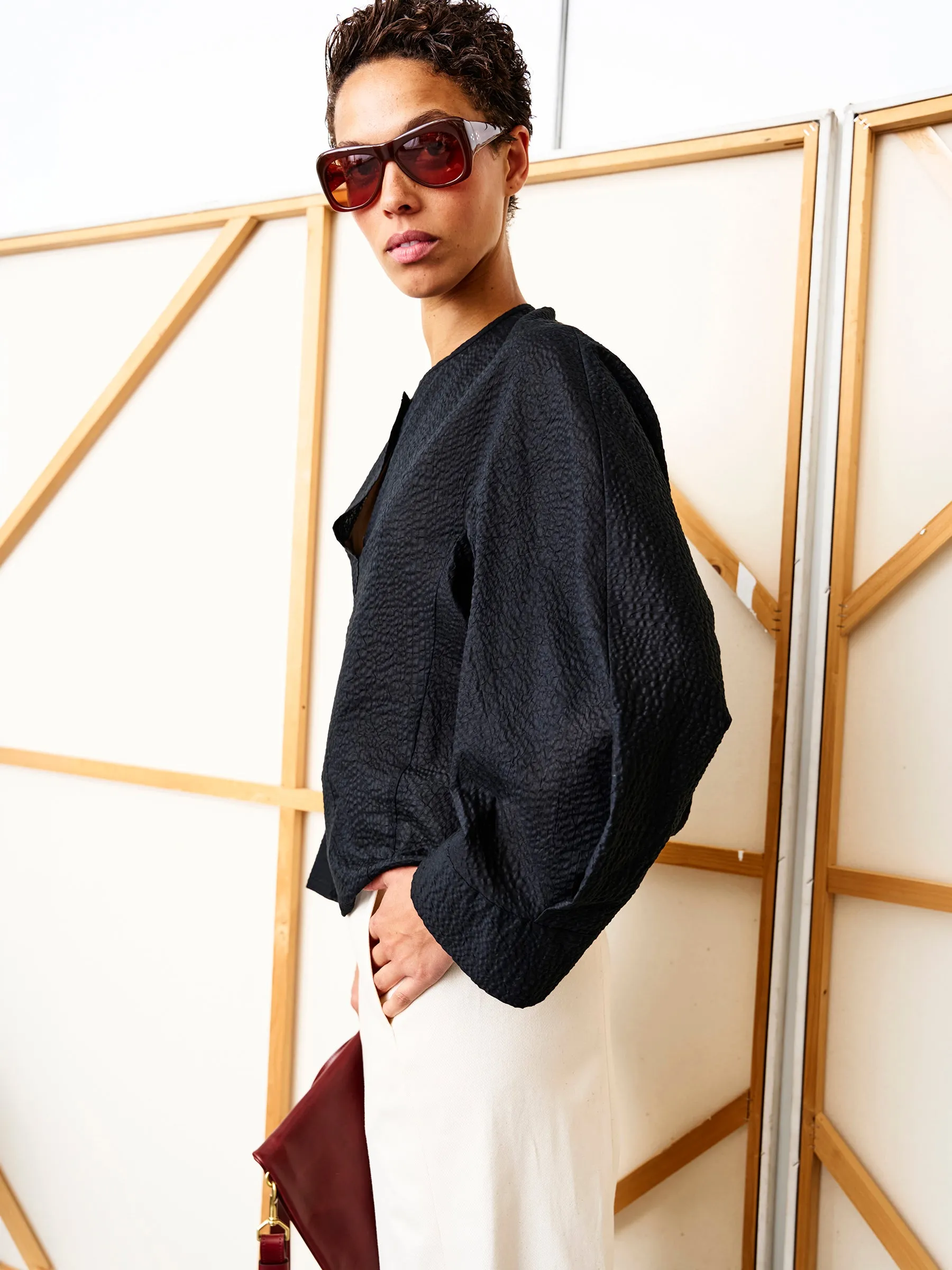Long-Sleeved Akeo Shirt sold by Zero + Maria Cornejo product image thumbnail 4
