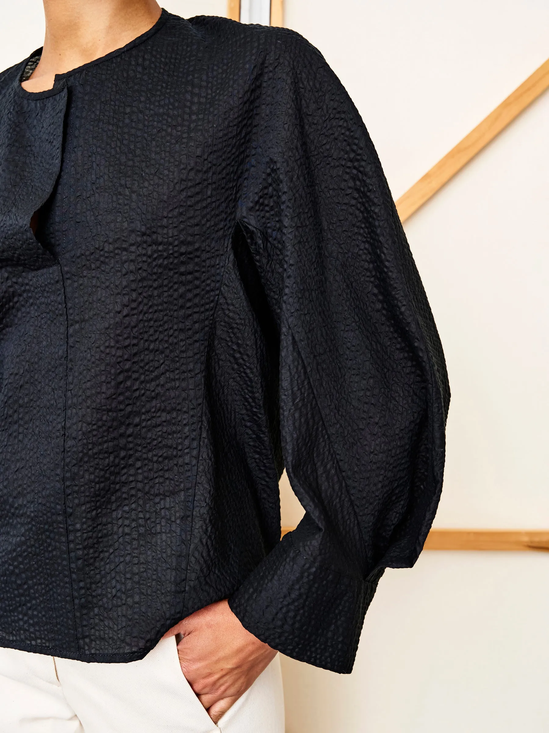 Long-Sleeved Akeo Shirt sold by Zero + Maria Cornejo product image thumbnail 3