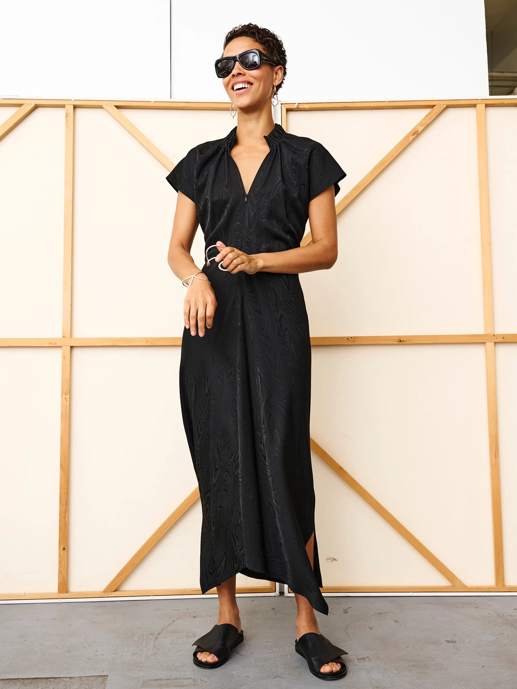 Long Ruched Stella Dress sold by Zero + Maria Cornejo product image thumbnail 4