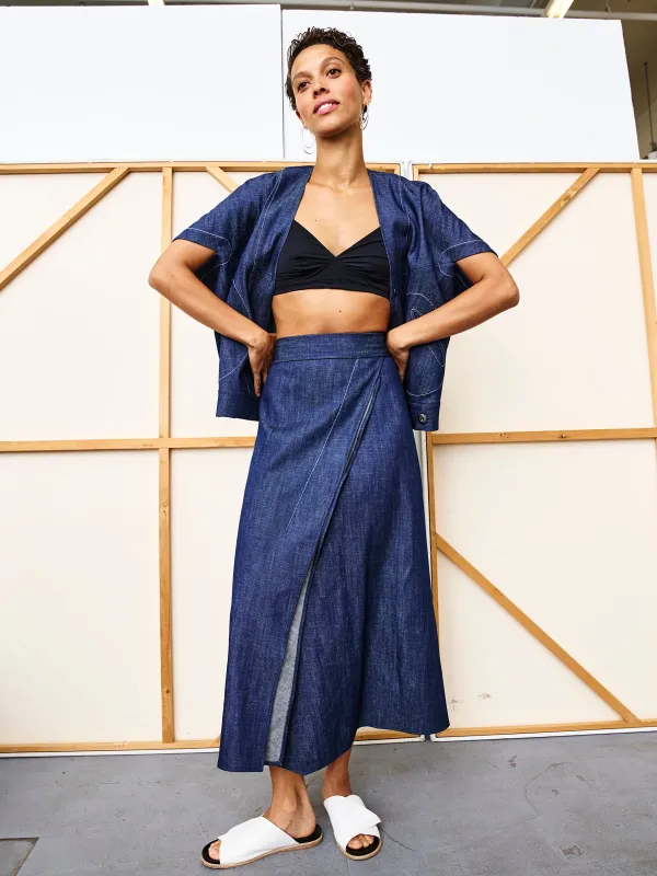 Twisted Skirt made by Zero + Maria Cornejo