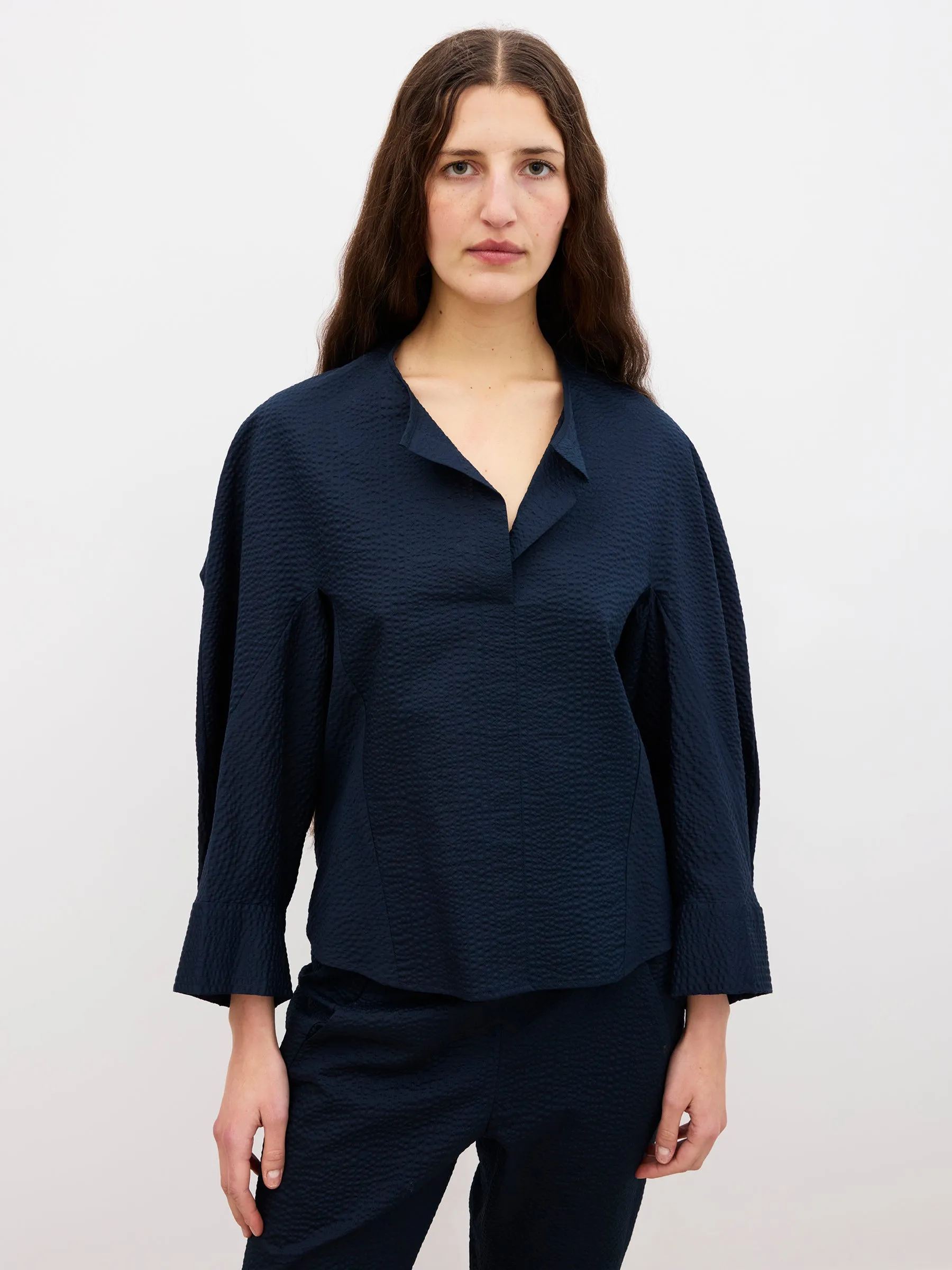 Long-Sleeved Akeo Shirt sold by Zero + Maria Cornejo