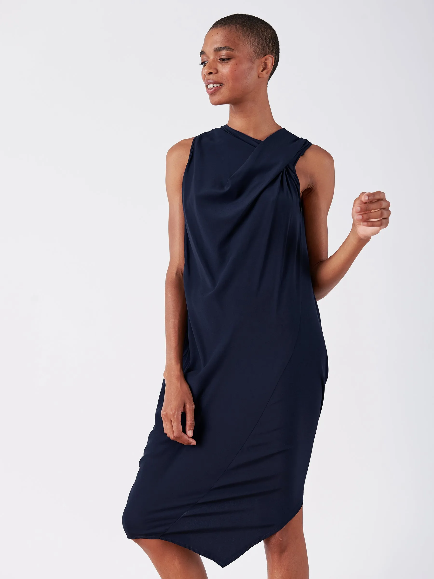 Twist Shoulder Ibit Dress sold by Zero + Maria Cornejo product image thumbnail 2