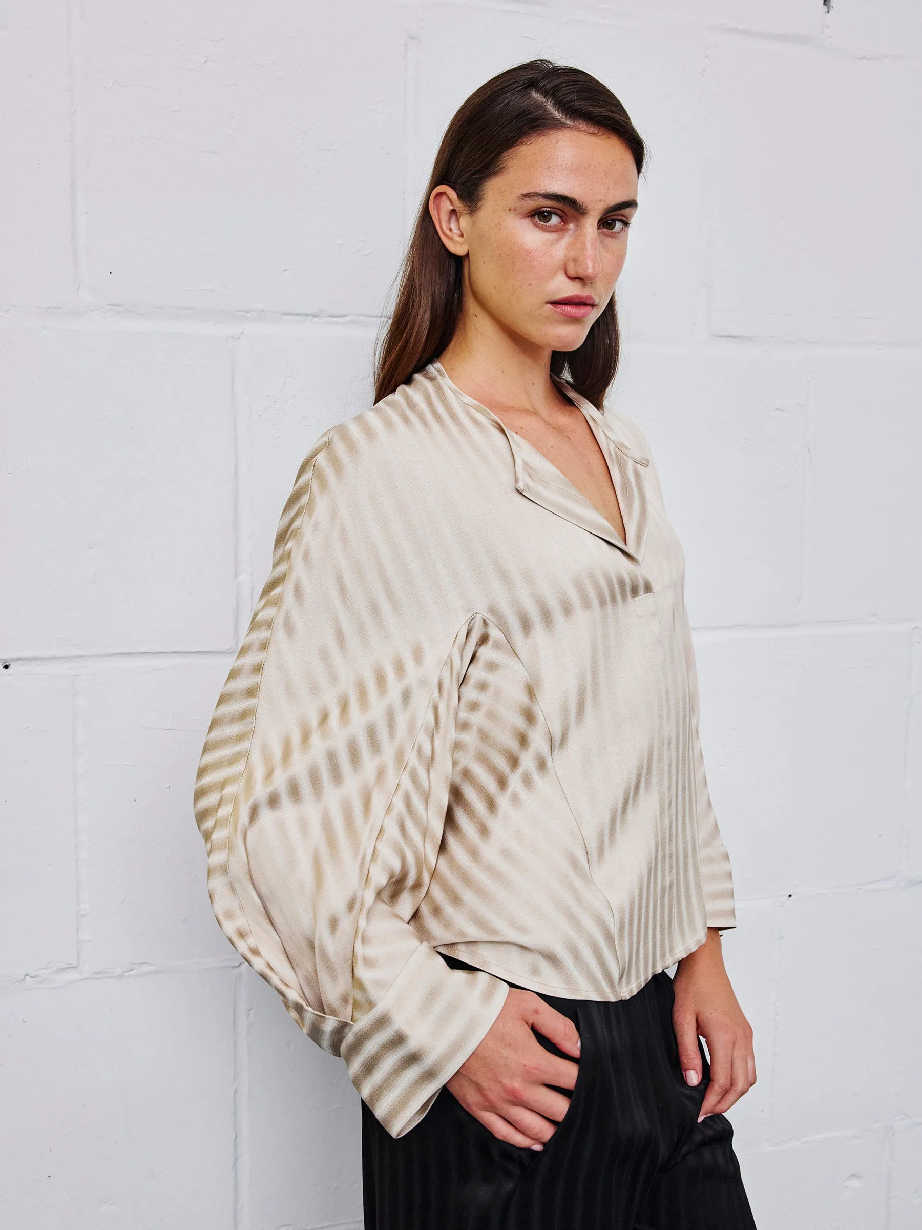 Long-Sleeved Akeo Shirt sold by Zero + Maria Cornejo product image thumbnail 5