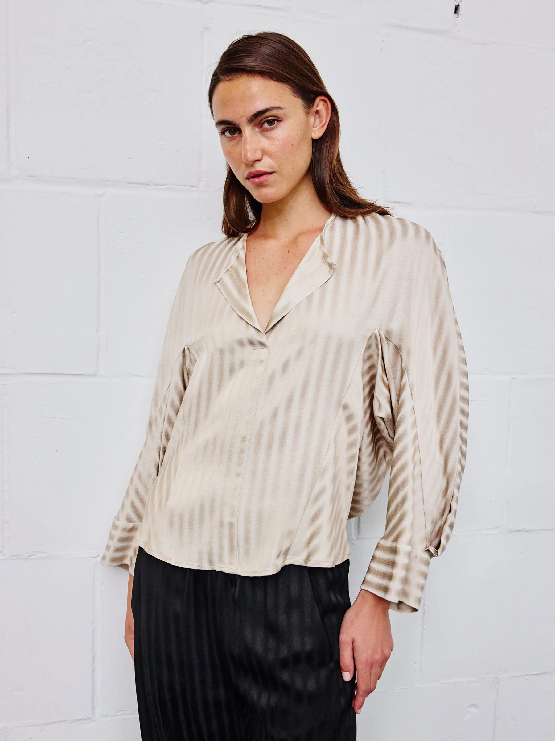 Long-Sleeved Akeo Shirt sold by Zero + Maria Cornejo product image thumbnail 3