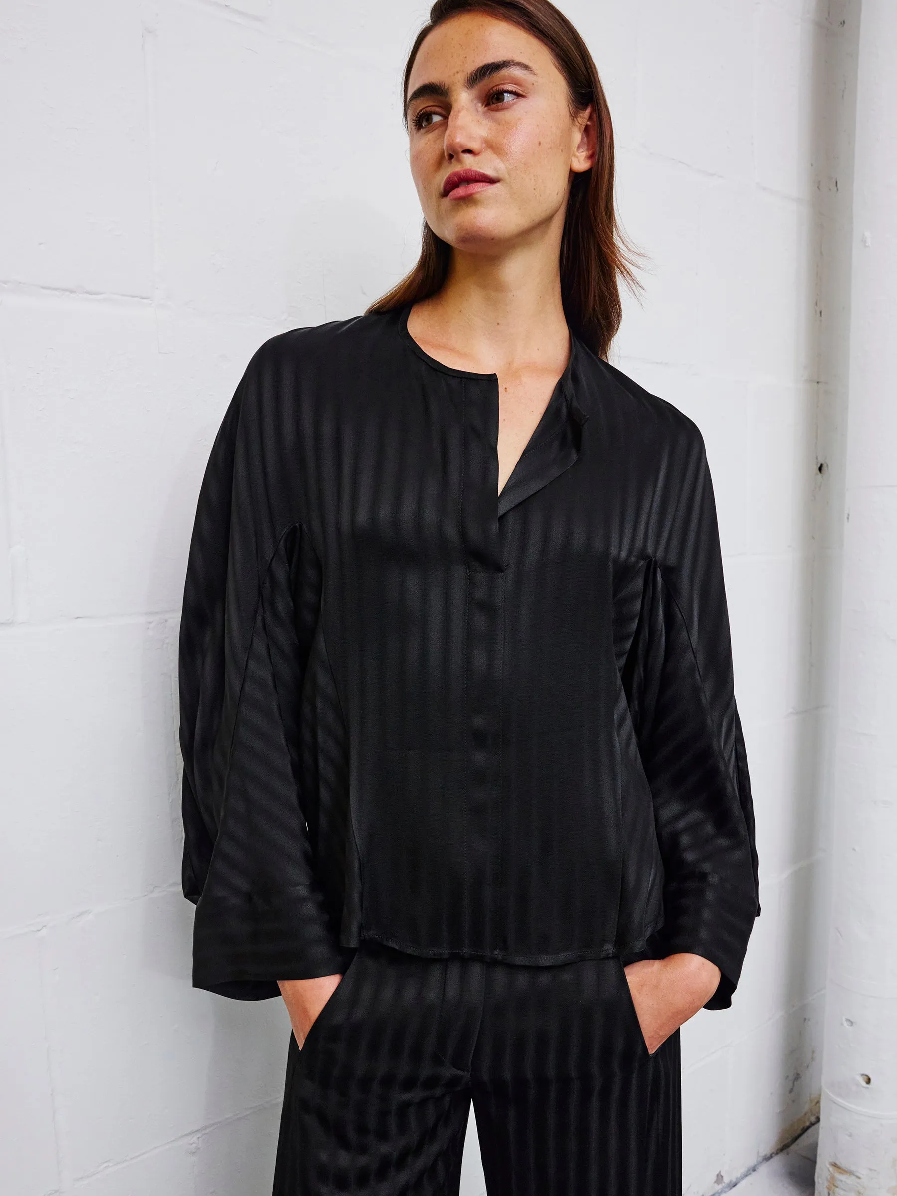 Long-Sleeved Akeo Shirt sold by Zero + Maria Cornejo product image thumbnail 2