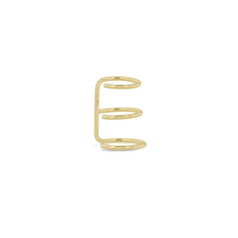 14k Gold Triple Wire Ear Cuff sold by Zoe Chicco