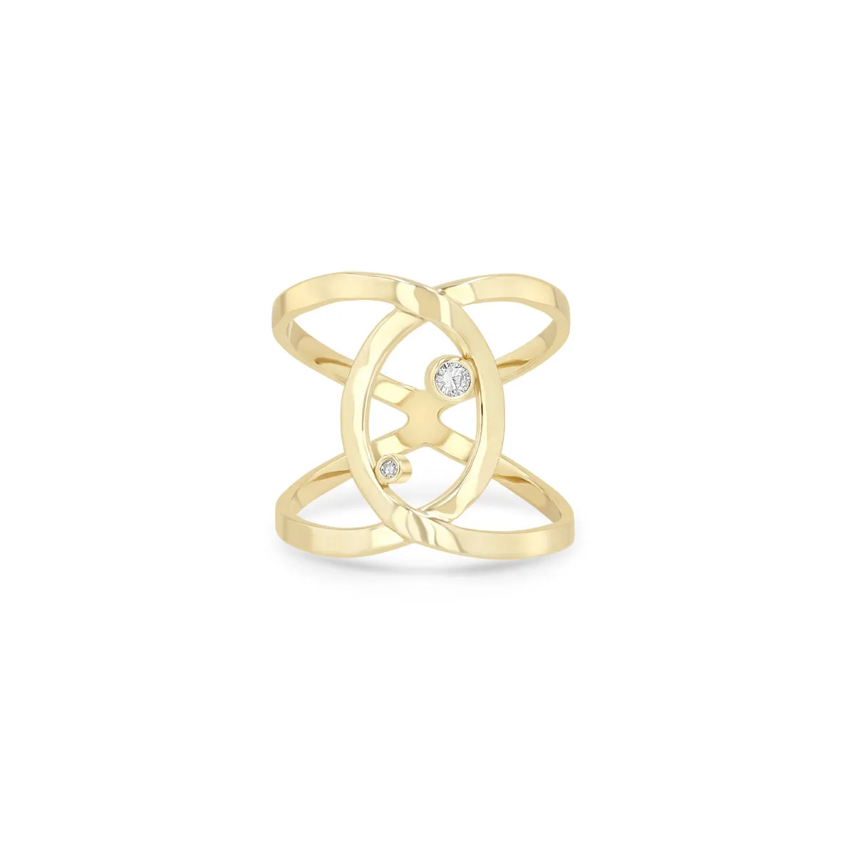 14k Crossover Infinity Wrap Ring sold by Zoe Chicco