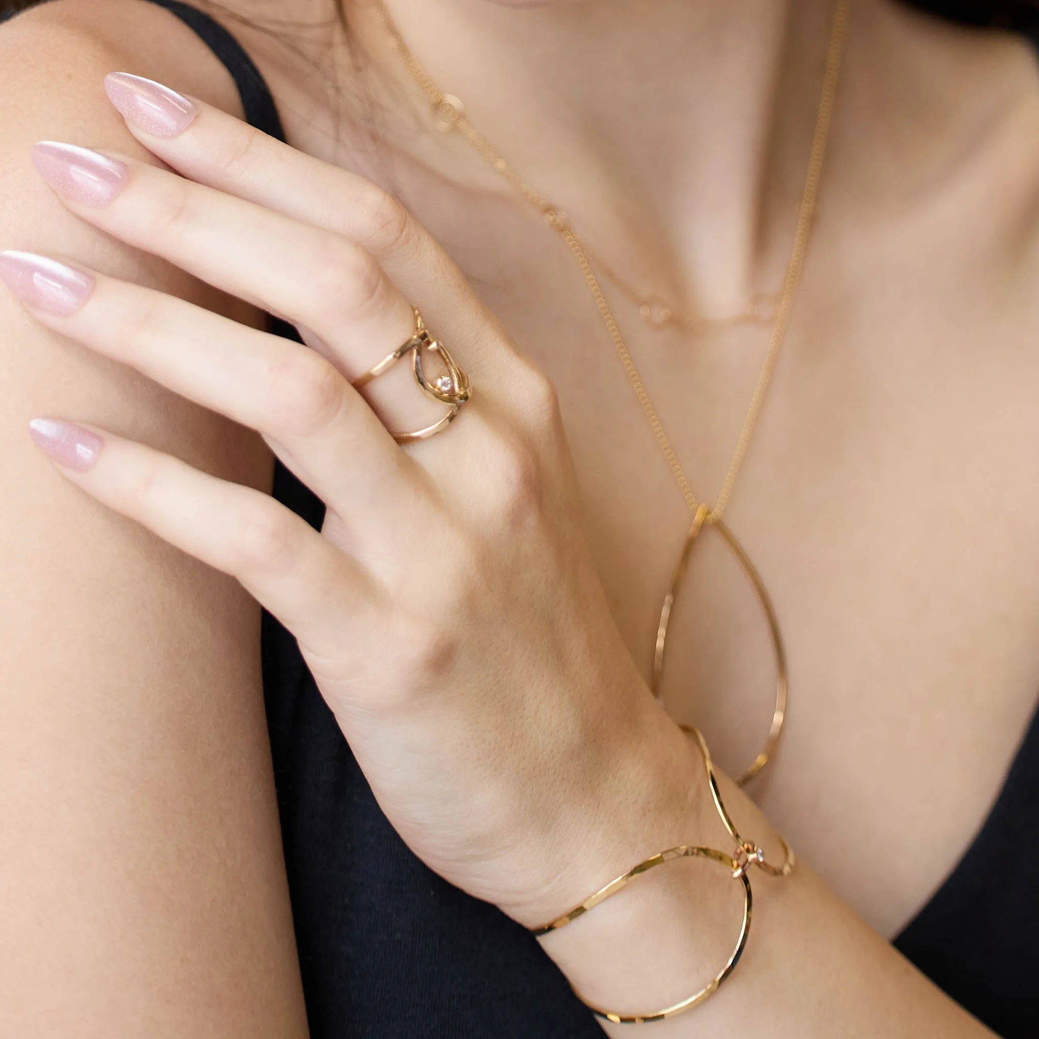 14k Crossover Infinity Wrap Ring sold by Zoe Chicco product image thumbnail 3