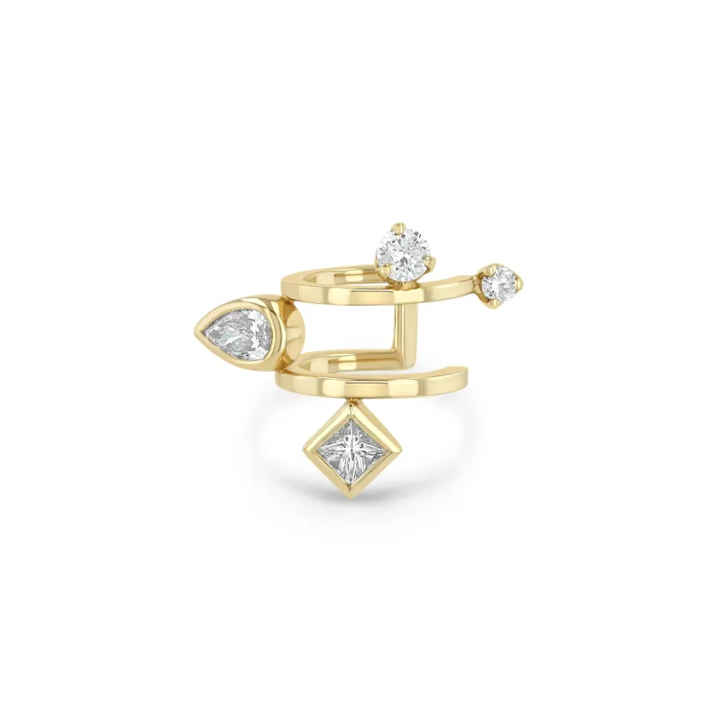 14k Paris Double Ear Cuff sold by Zoe Chicco