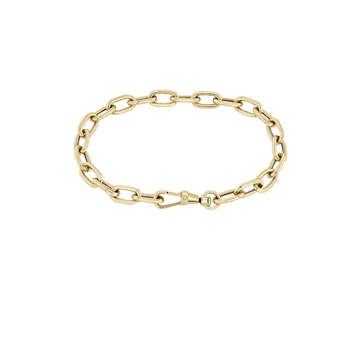 14k Gold Extra Large Square Oval Link with Swivel Clasp sold by Zoe Chicco product image thumbnail 2