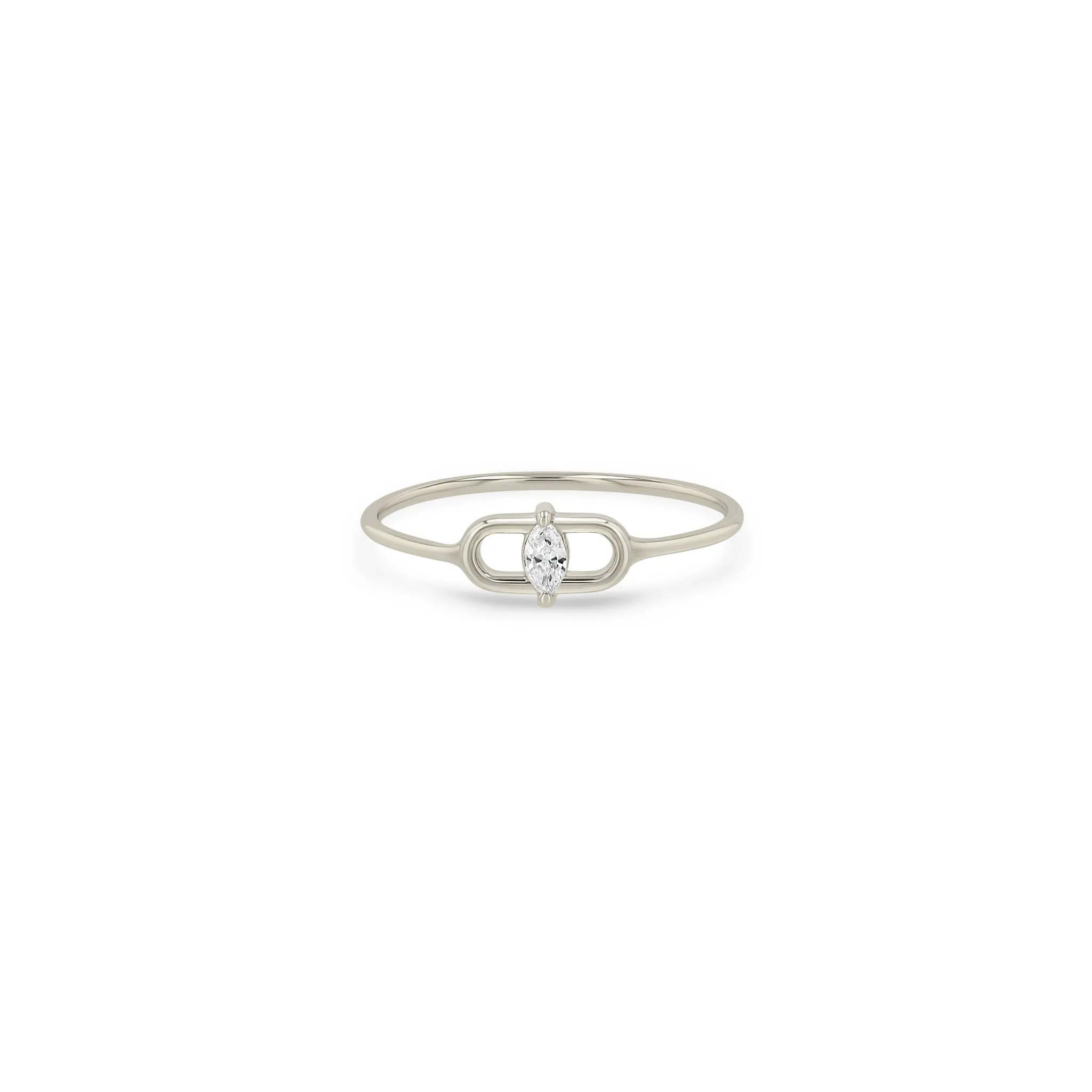 14k Marquise Open Link Ring sold by Zoe Chicco product image thumbnail 4