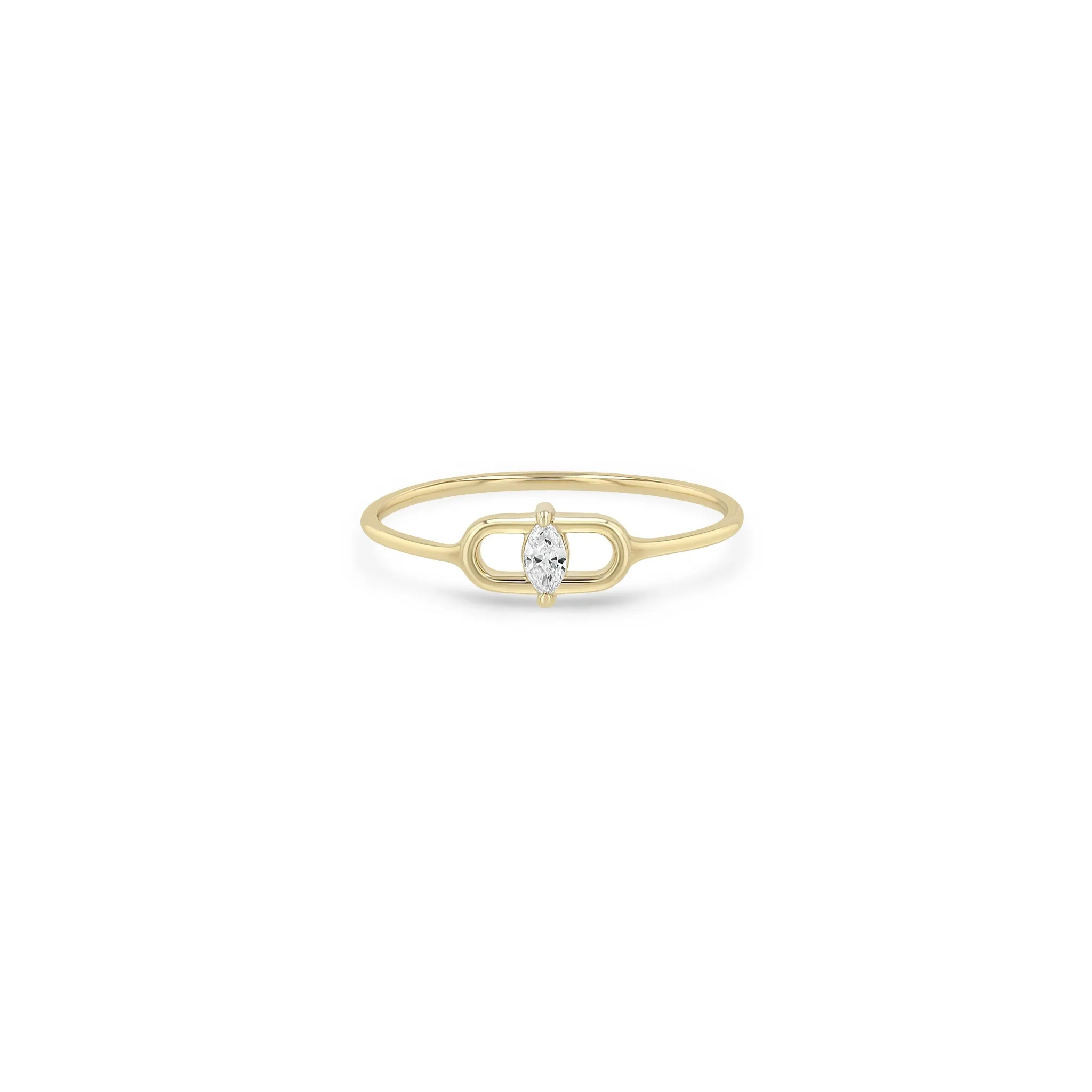 14k Marquise Open Link Ring sold by Zoe Chicco