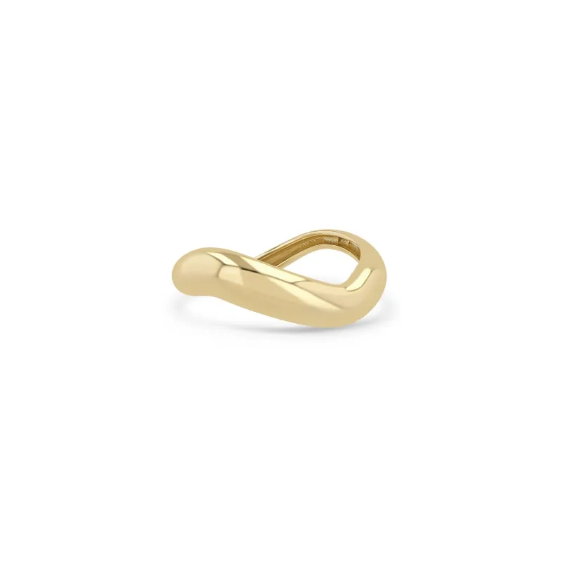 14k Gold Wave Ring sold by Zoe Chicco