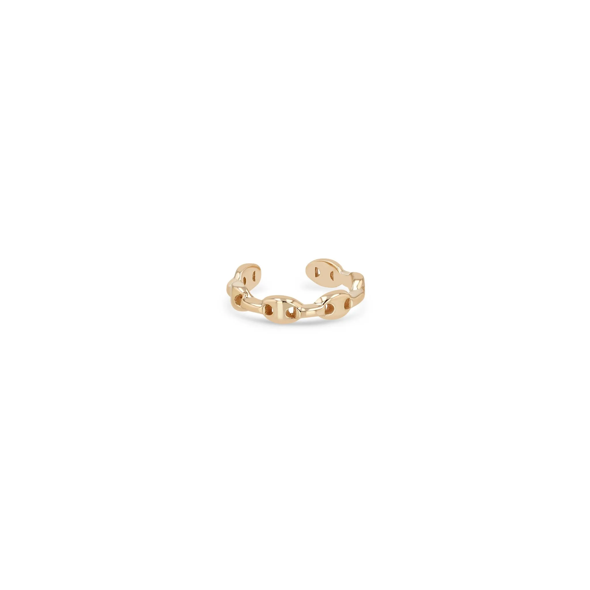 14k Gold Small Mariner Chain Ear Cuff sold by Zoe Chicco product image thumbnail 4
