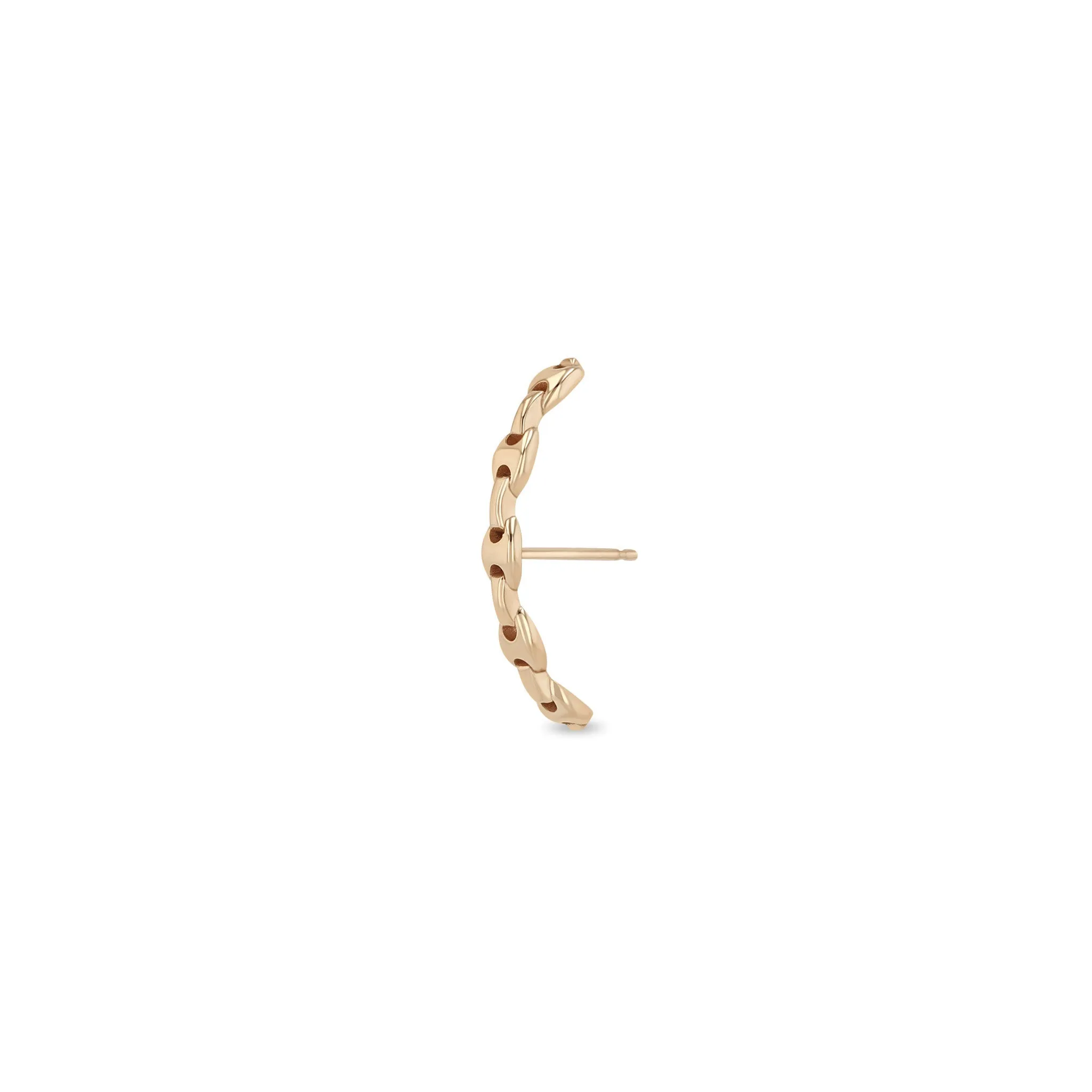 14k Gold Small Mariner Chain Cuff Stud sold by Zoe Chicco product image thumbnail 3