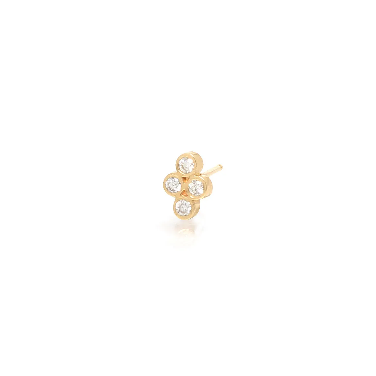 14k Small Quad Diamond Stud - SALE sold by Zoe Chicco