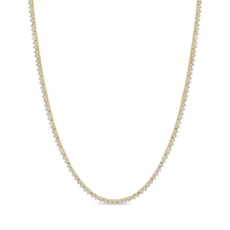 14k Prong Diamond Tennis Necklace sold by Zoe Chicco