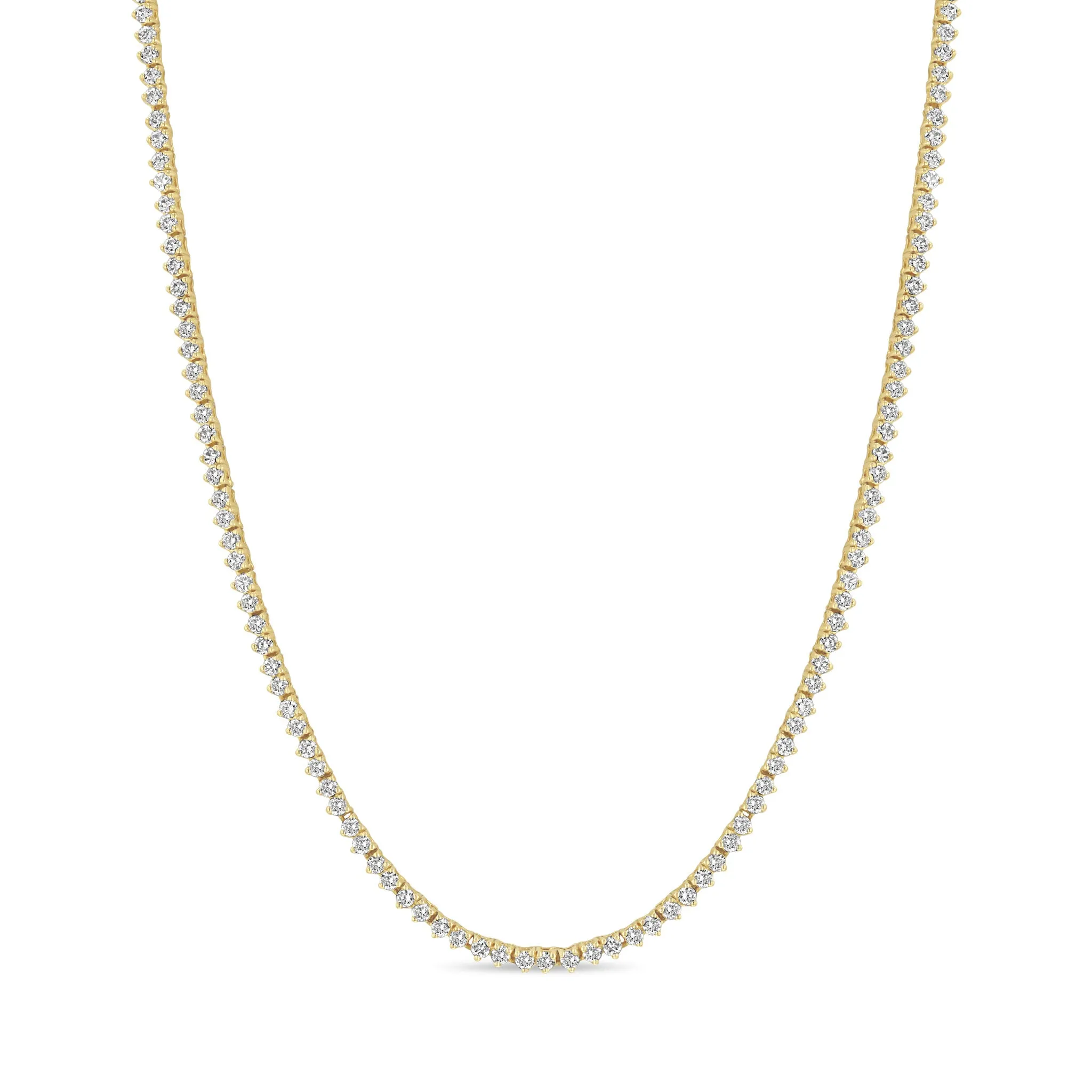 14k Prong Diamond Tennis Necklace sold by Zoe Chicco
