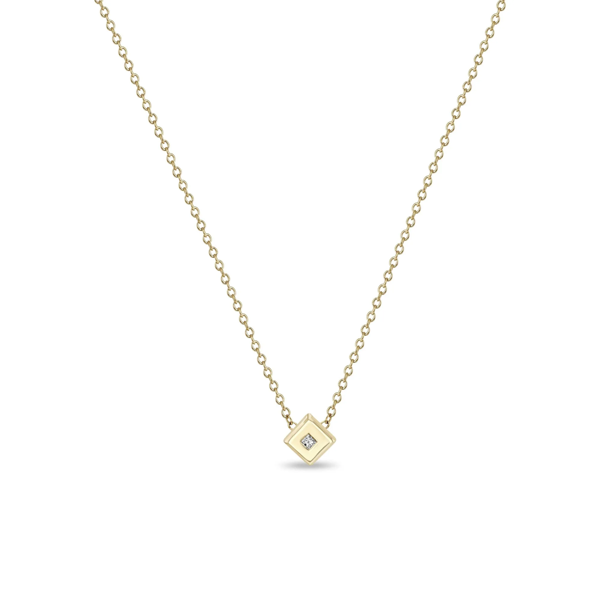 14k Princess Diamond Nugget Necklace - SALE sold by Zoe Chicco