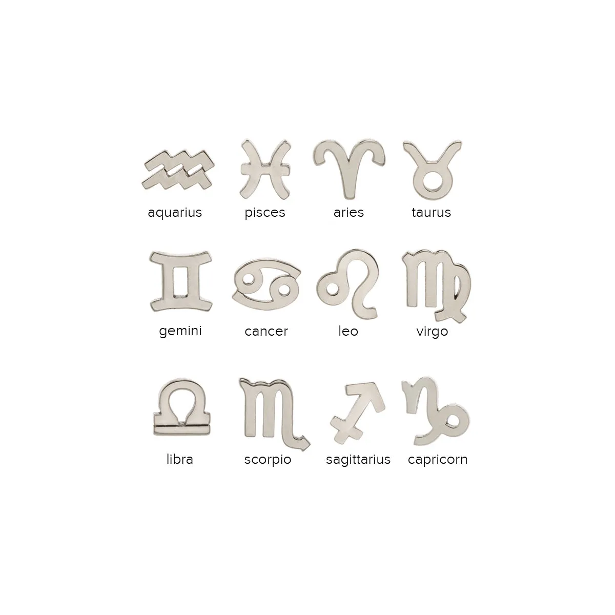 14k Midi Bitty Zodiac Charm Pendant - SALE sold by Zoe Chicco product image thumbnail 2