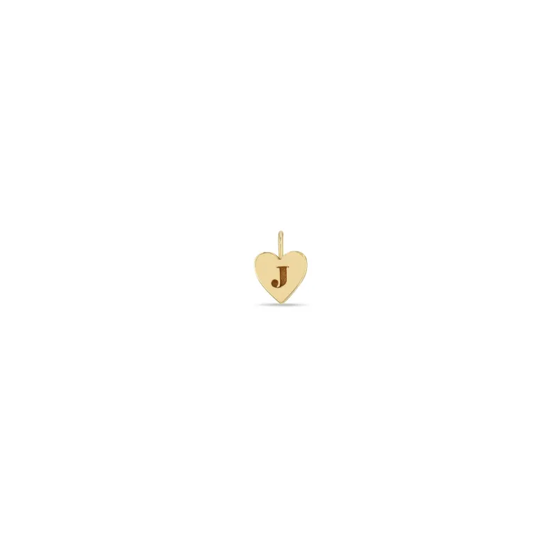 14k Initial Heart Charm - SALE sold by Zoe Chicco