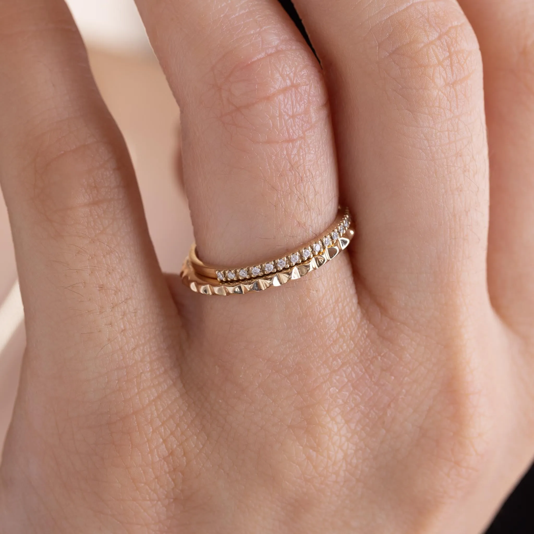 14k Gold Spike Eternity Ring - SALE sold by Zoe Chicco product image thumbnail 3