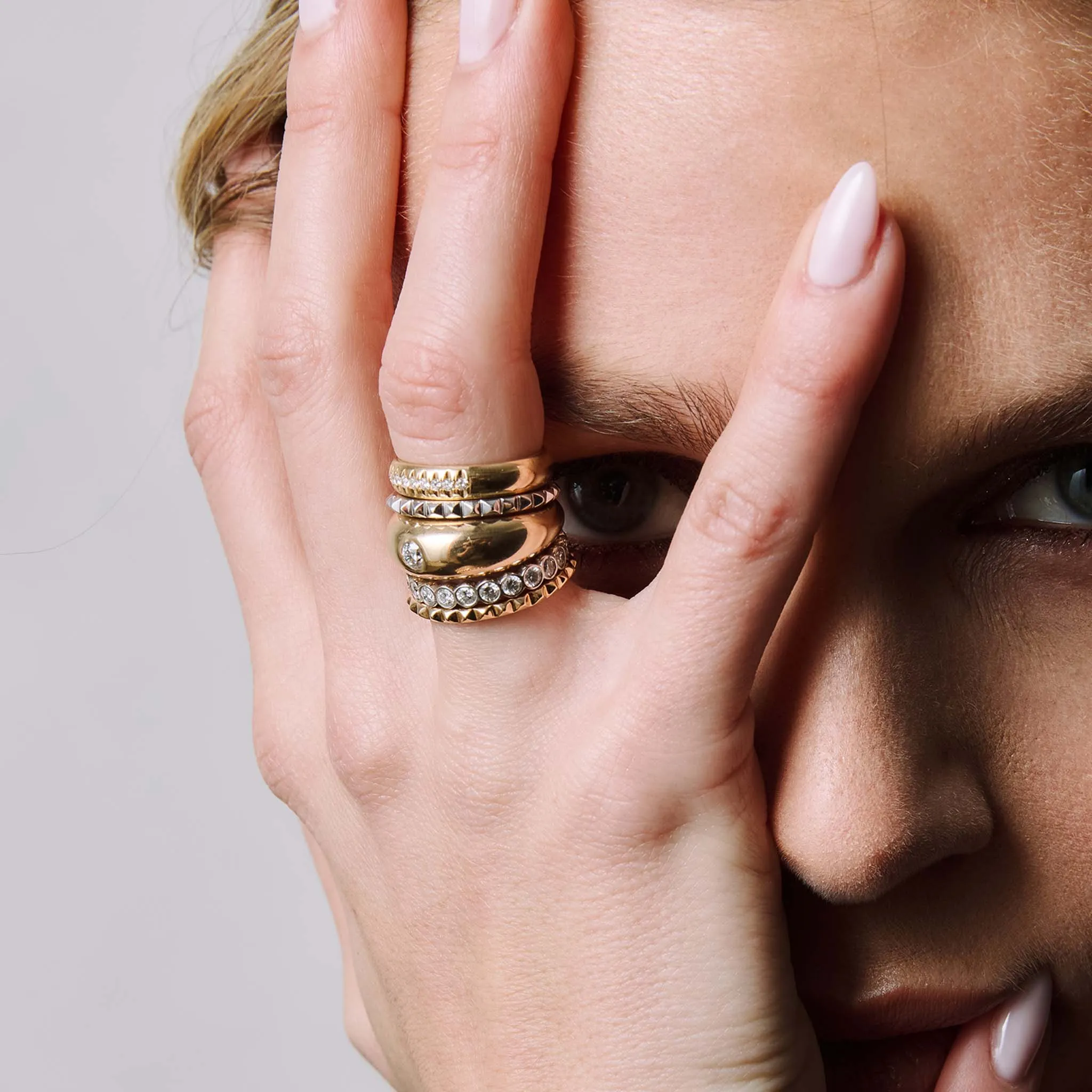 14k Gold Spike Eternity Ring - SALE sold by Zoe Chicco product image thumbnail 2