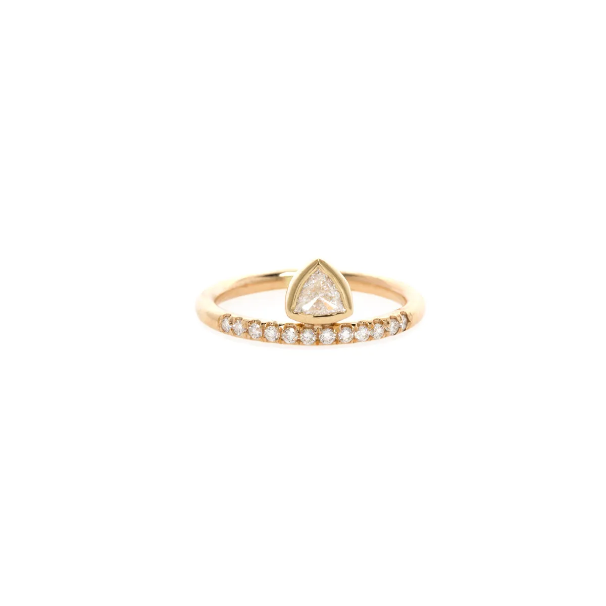 14k Trillion & Pavé Diamond Thick Band Ring - SALE sold by Zoe Chicco