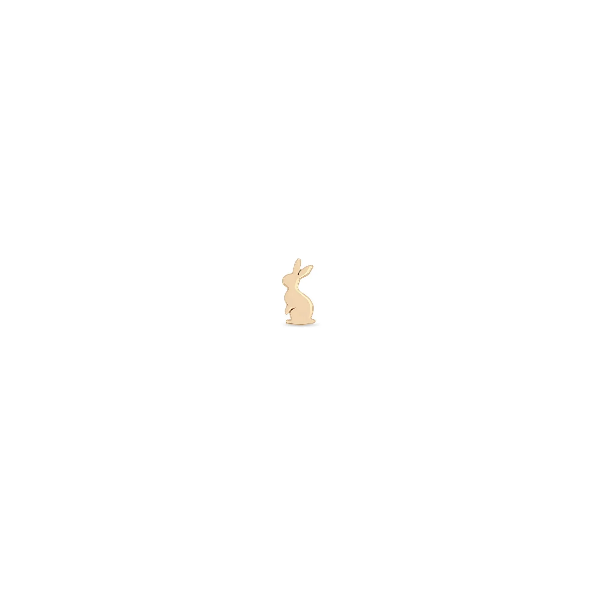 14k Itty Bitty Bunny Stud sold by Zoe Chicco product image thumbnail 4